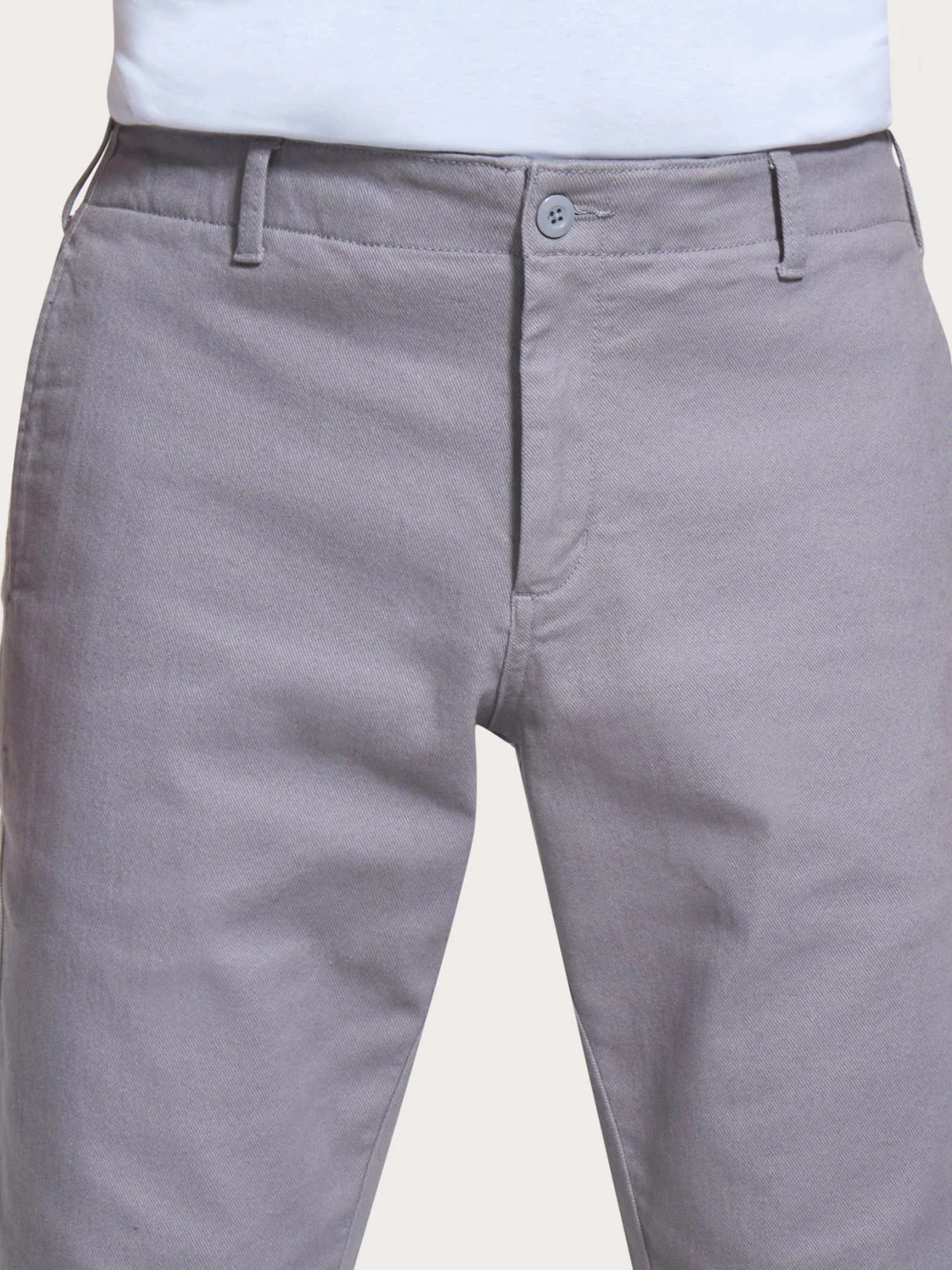 Pantalone Mariner in Raw Twill di Cotone - Pietra - Image 3