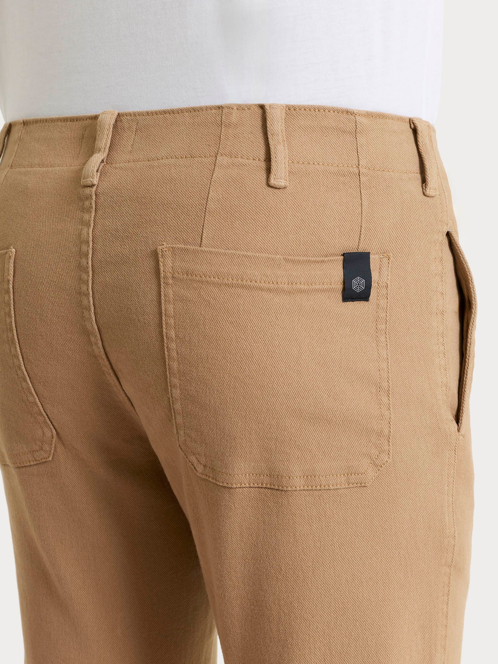 Pantalone Mariner in Raw Twill di Cotone - Tiger's Eye - Image 3