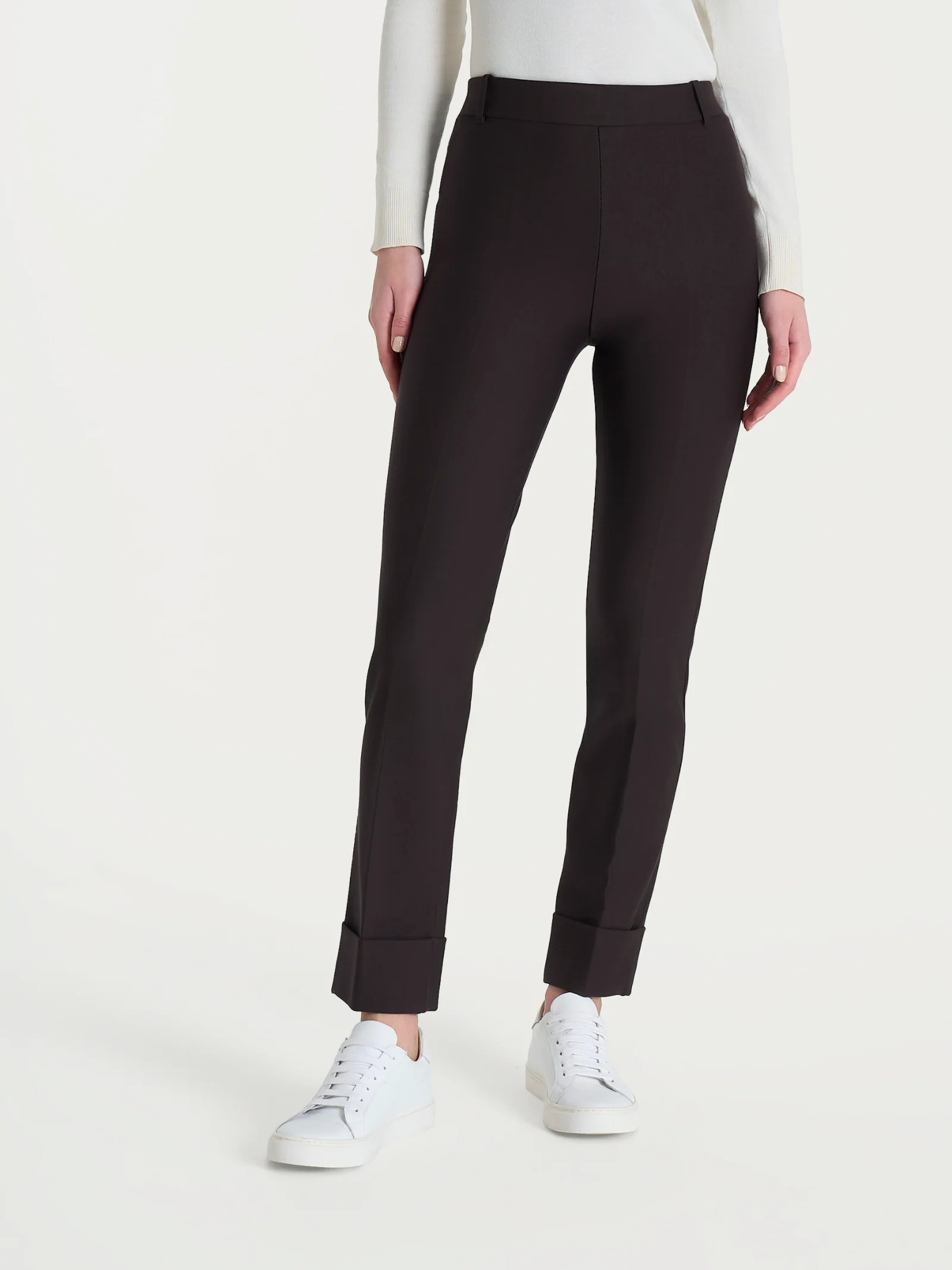 Pantalone slim dritto in Compact - Chocolate Torte