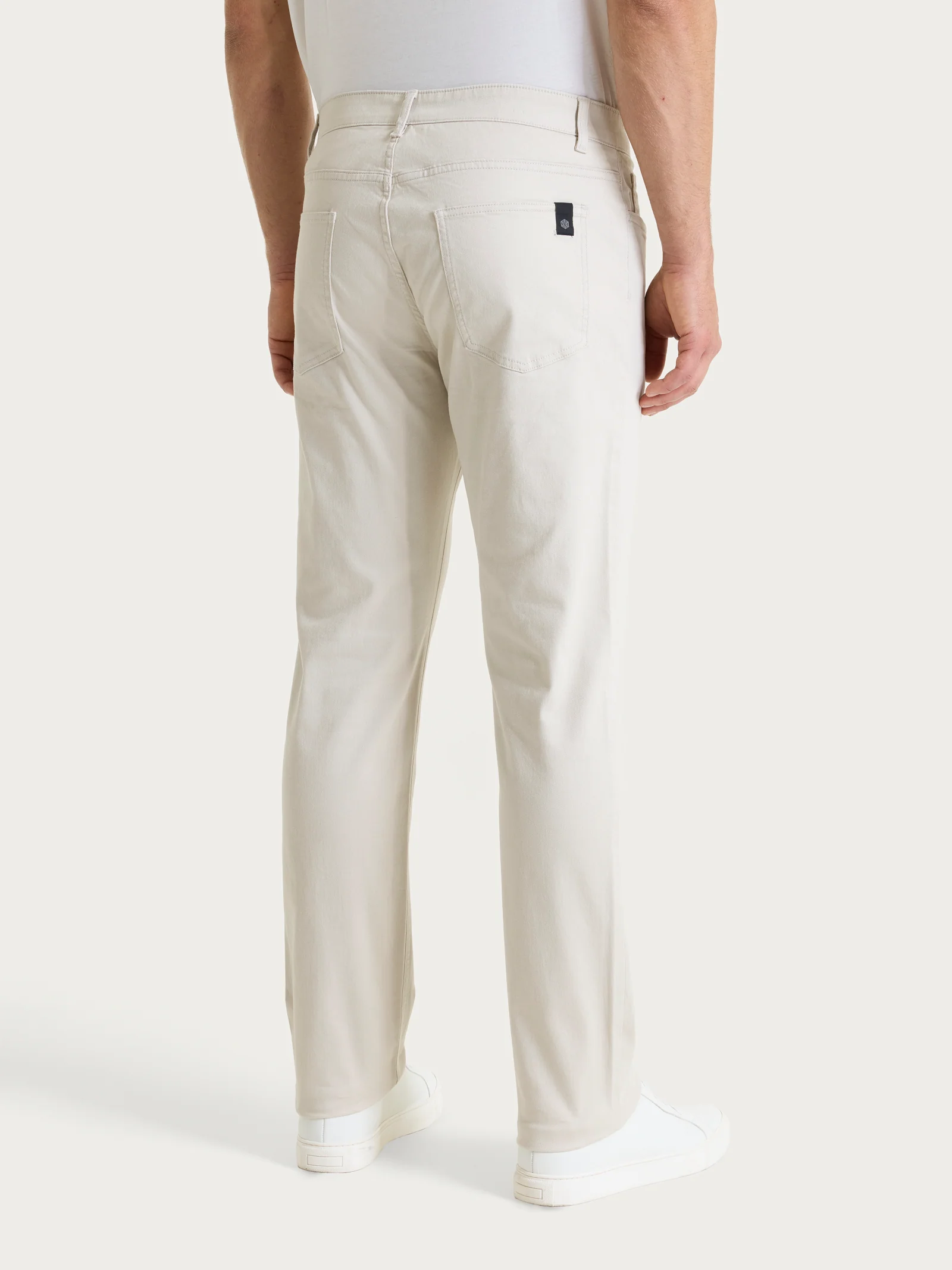 Pantaloni 5 Tasche in Twill di Eco Cotton - Champignon - Image 2