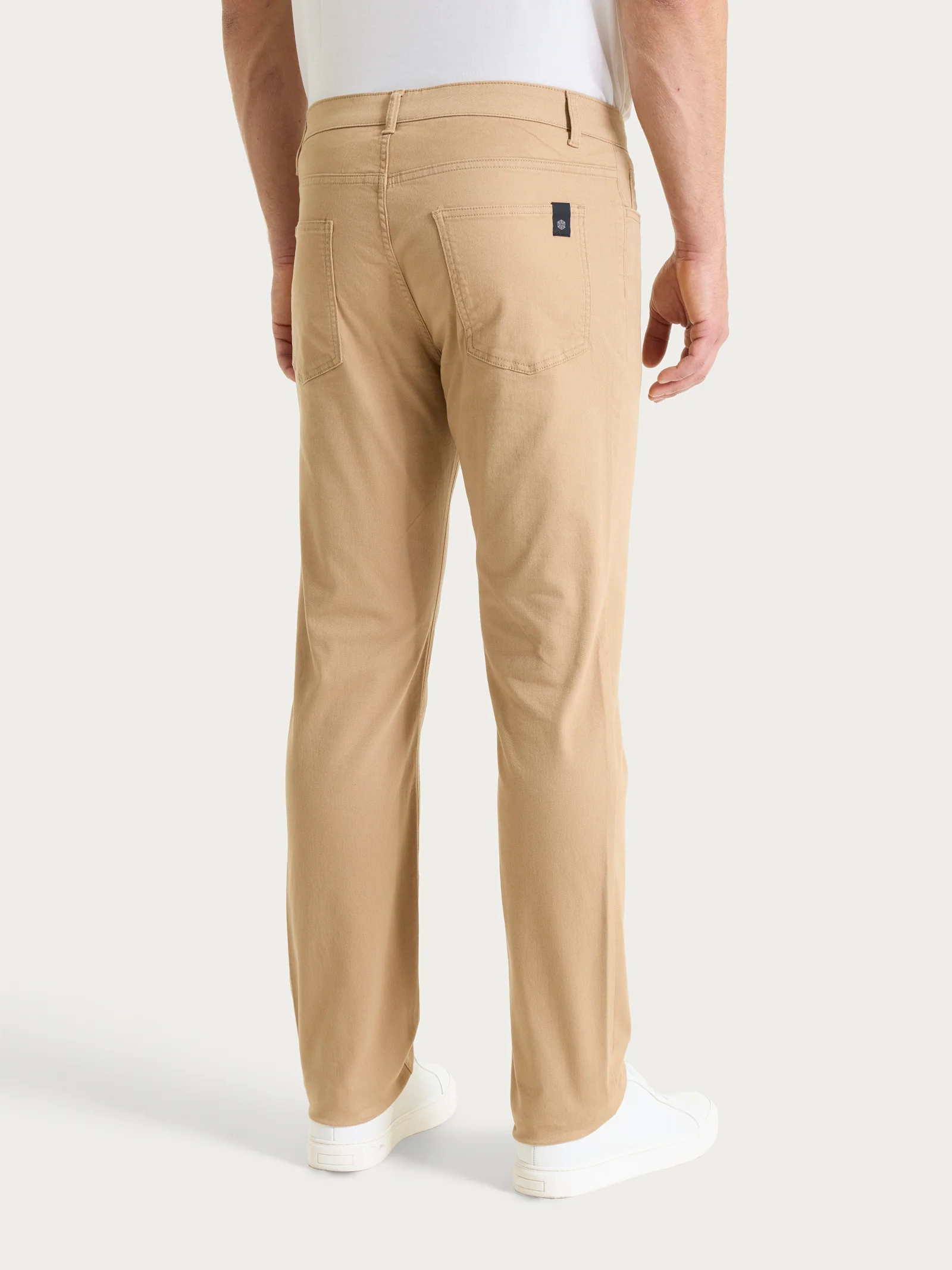 Pantaloni 5 Tasche in Twill di Eco Cotton - Tannin - Image 2