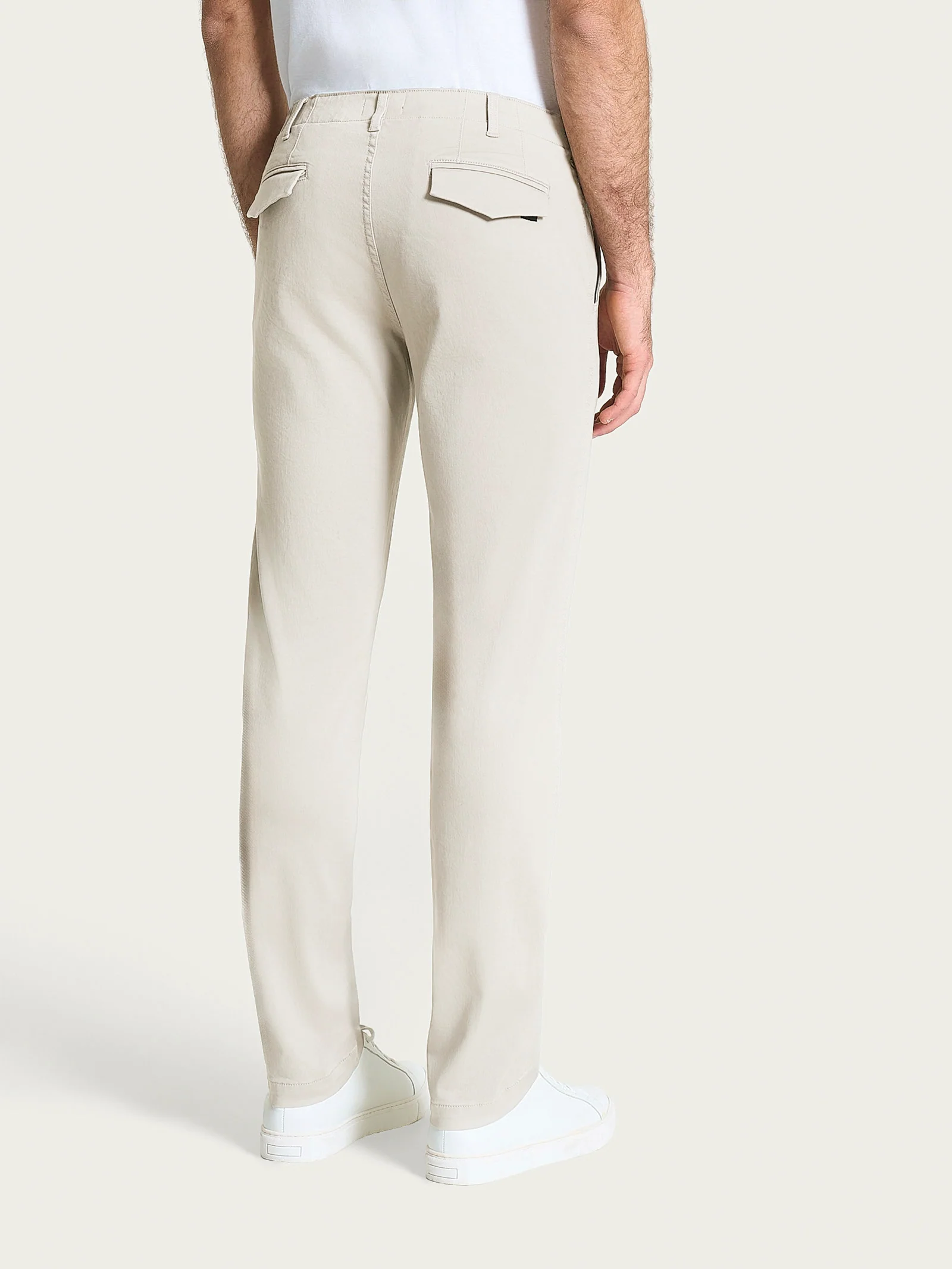 Pantaloni Chino in Twill di Eco Cotton - Champignon - Image 2