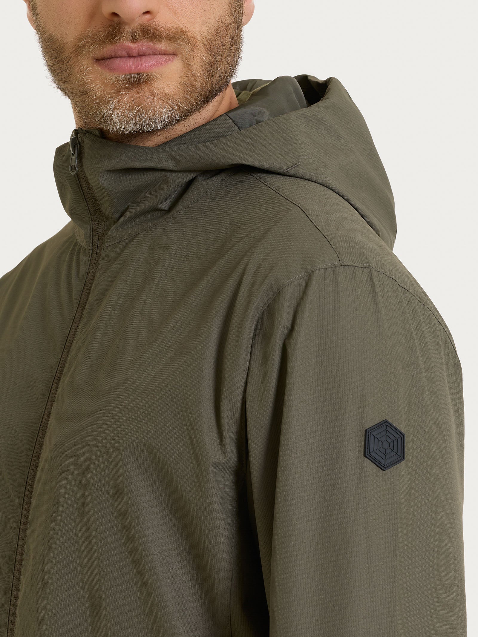 Parka con cappuccio in Shelter Outer - Seagrass - Image 10