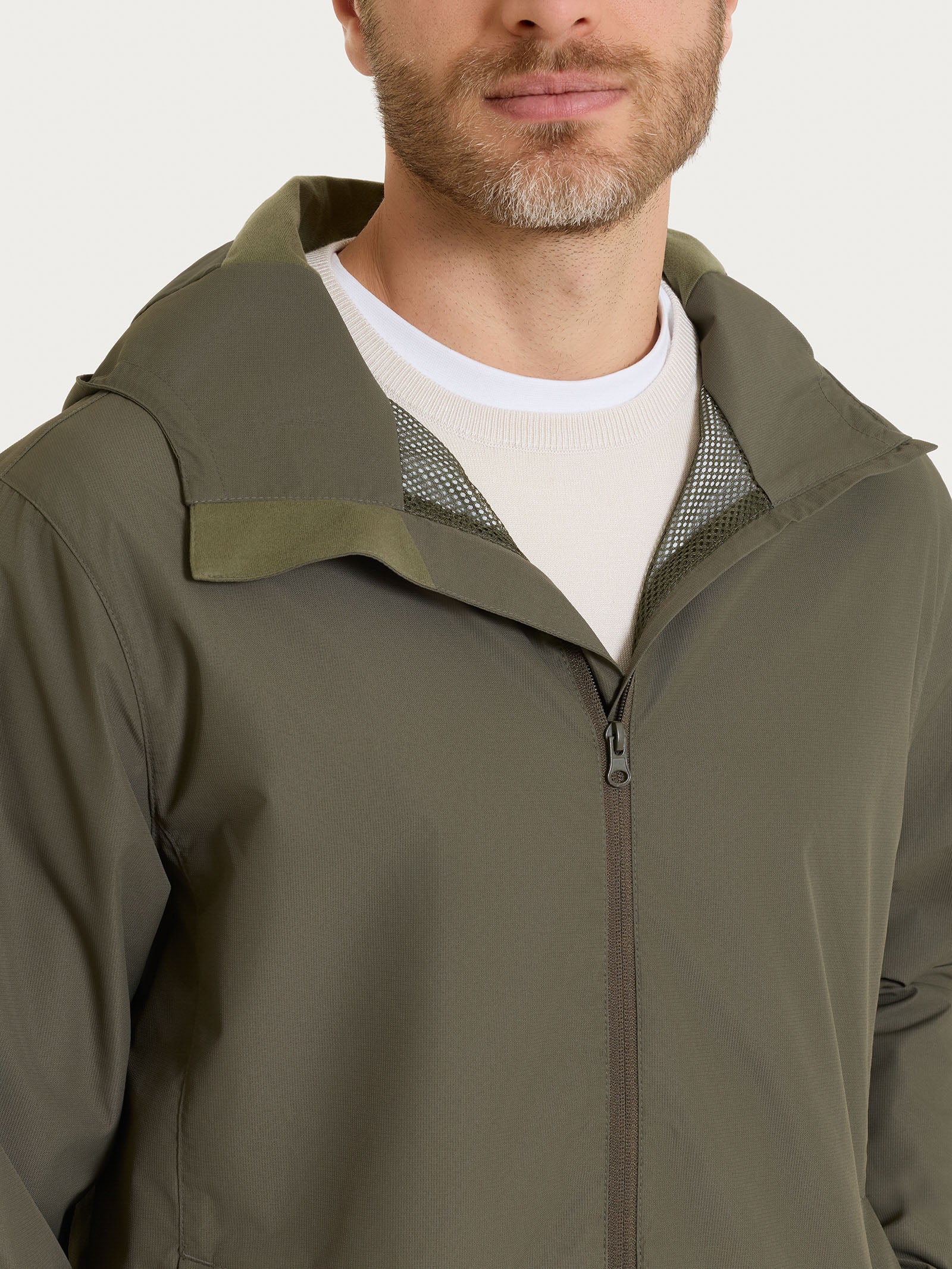 Parka con cappuccio in Shelter Outer - Seagrass - Image 5