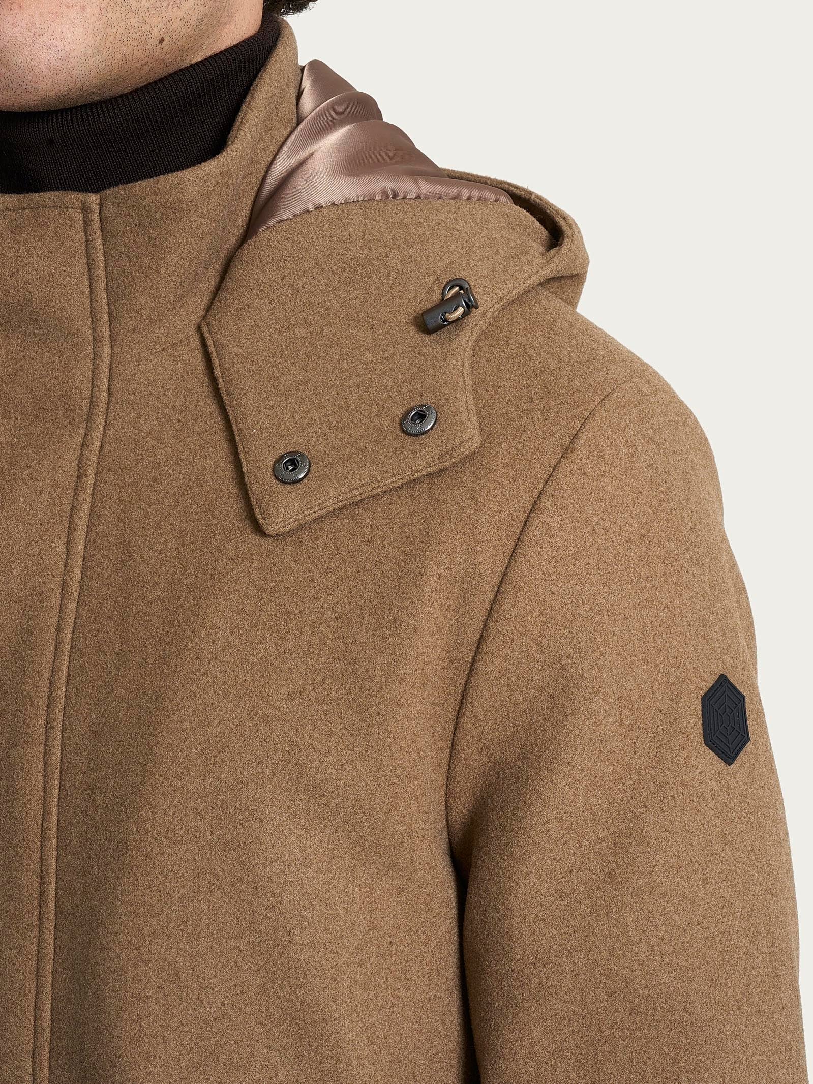 Parka in Vegan Wool - Castoro Mel. - Image 3