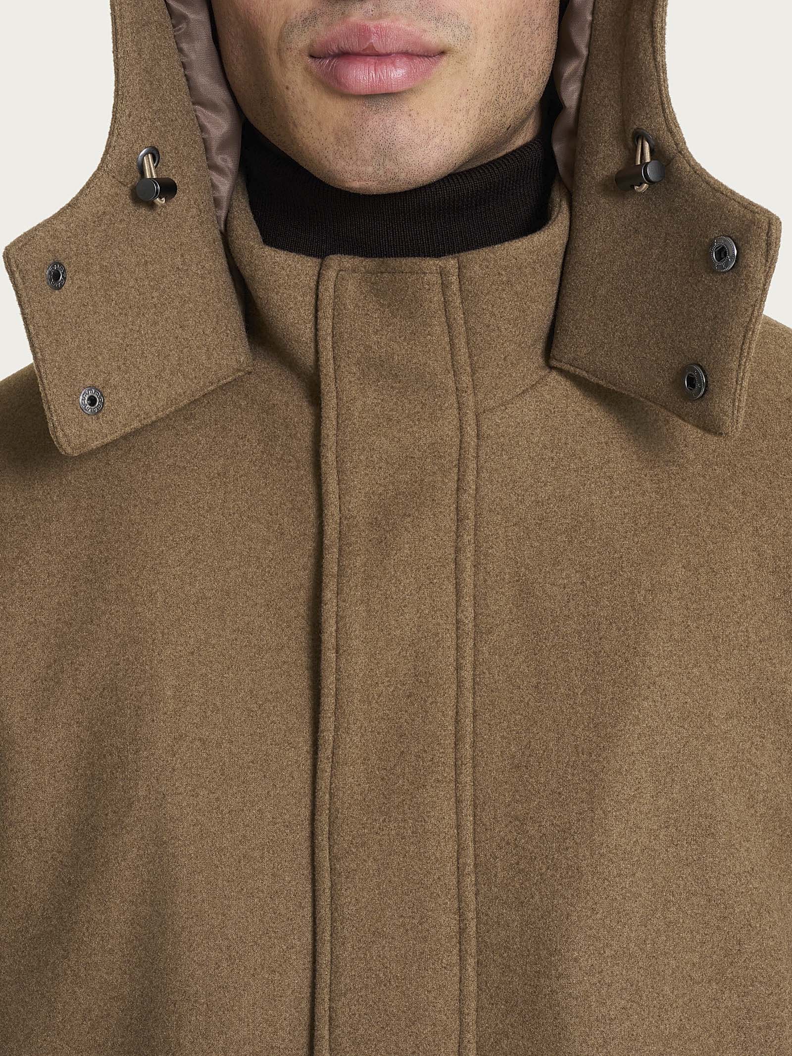 Parka in Vegan Wool - Castoro Mel. - Image 4