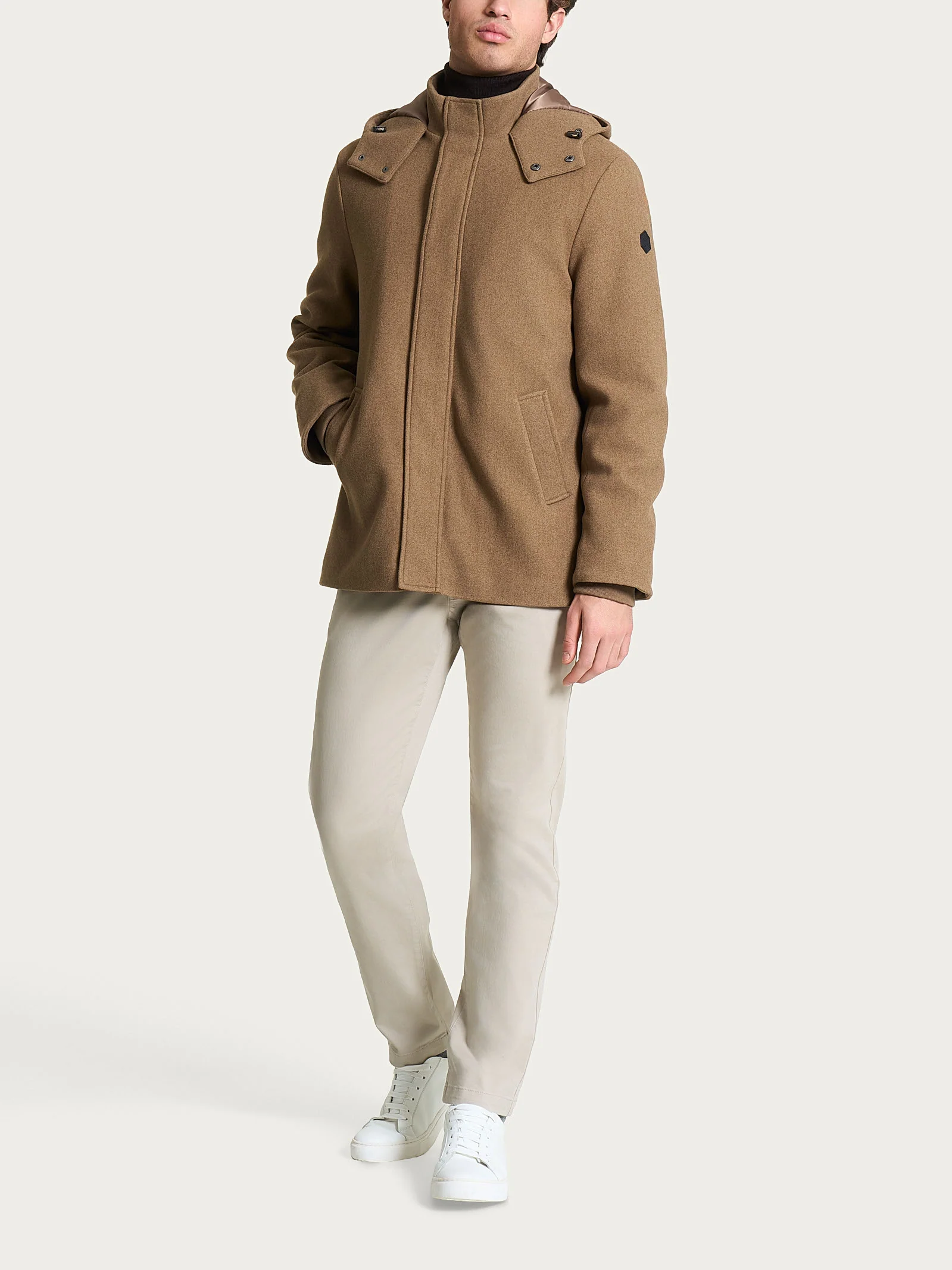 Parka in Vegan Wool - Castoro Mel. - Image 5