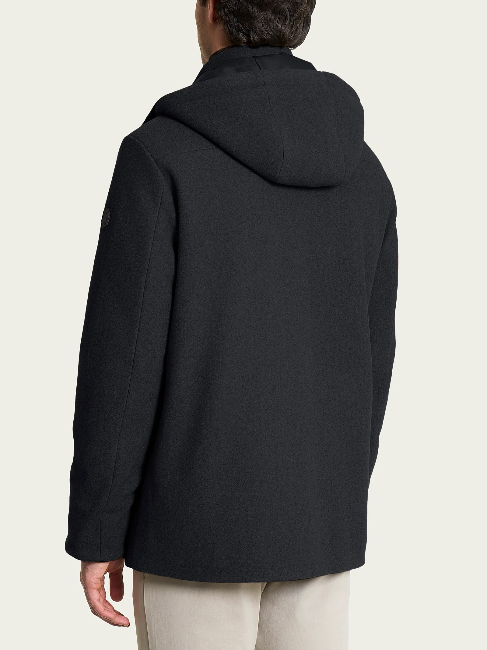 Parka in Vegan Wool - Oscuro Mel. - Image 2