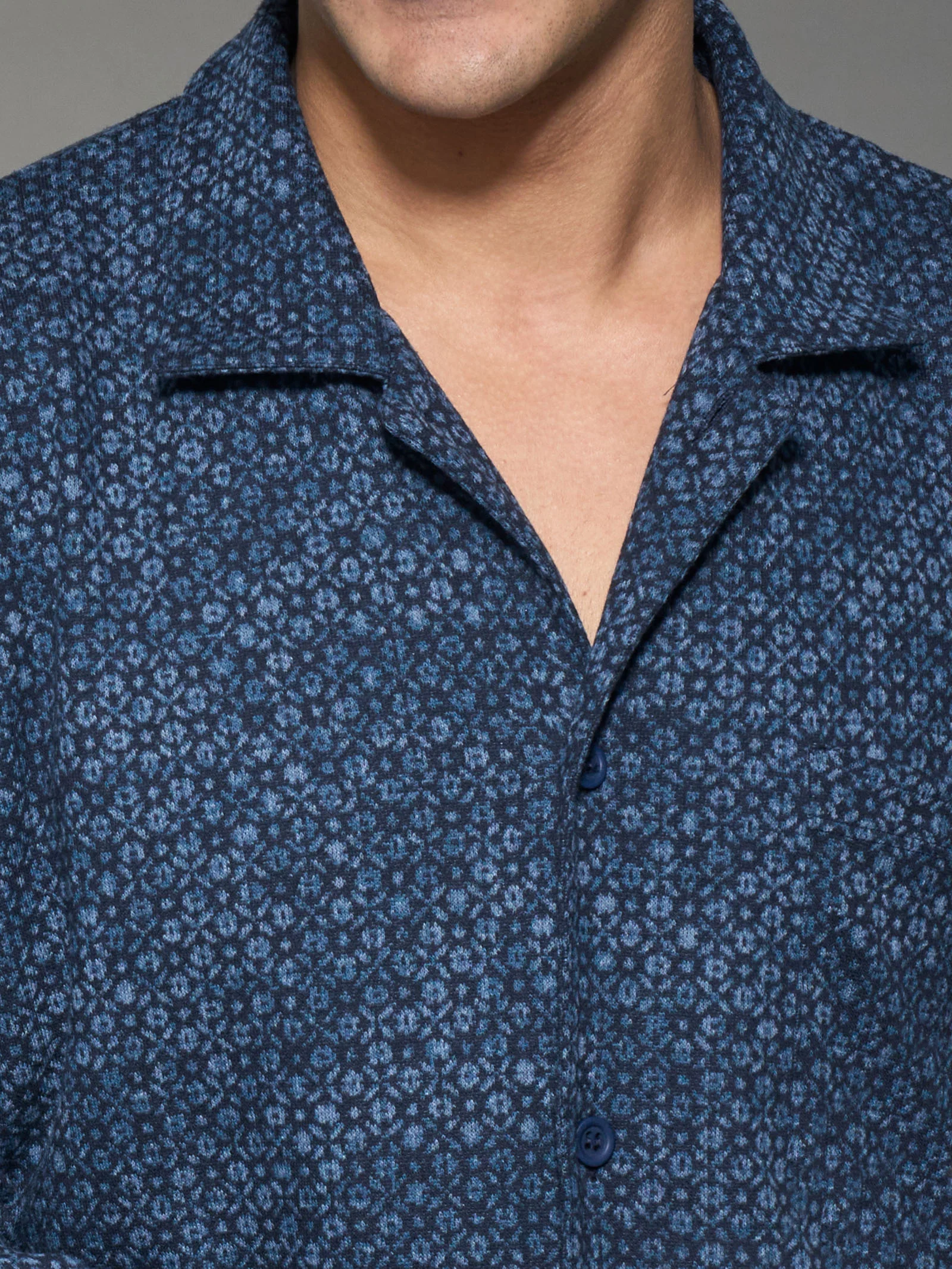 Pigiama aperto in Cotton Eco Pile - Fant.Delave' - Image 3