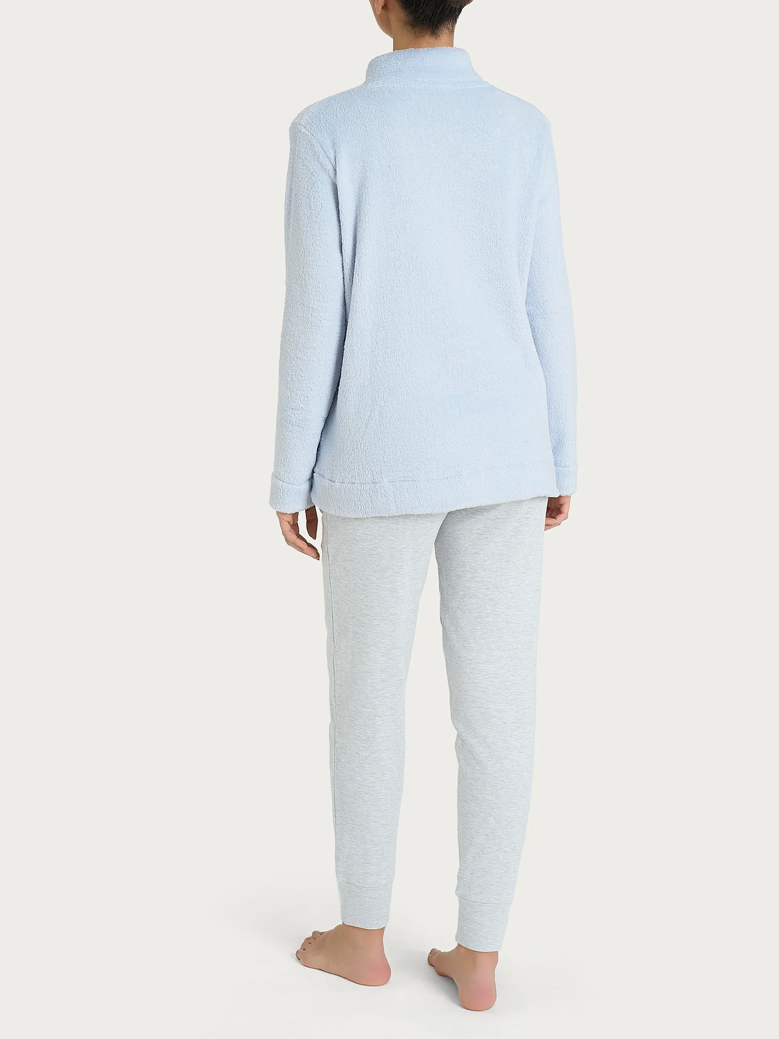 Pigiama aperto in Polar Fleece  - Xenon Blue - Image 2
