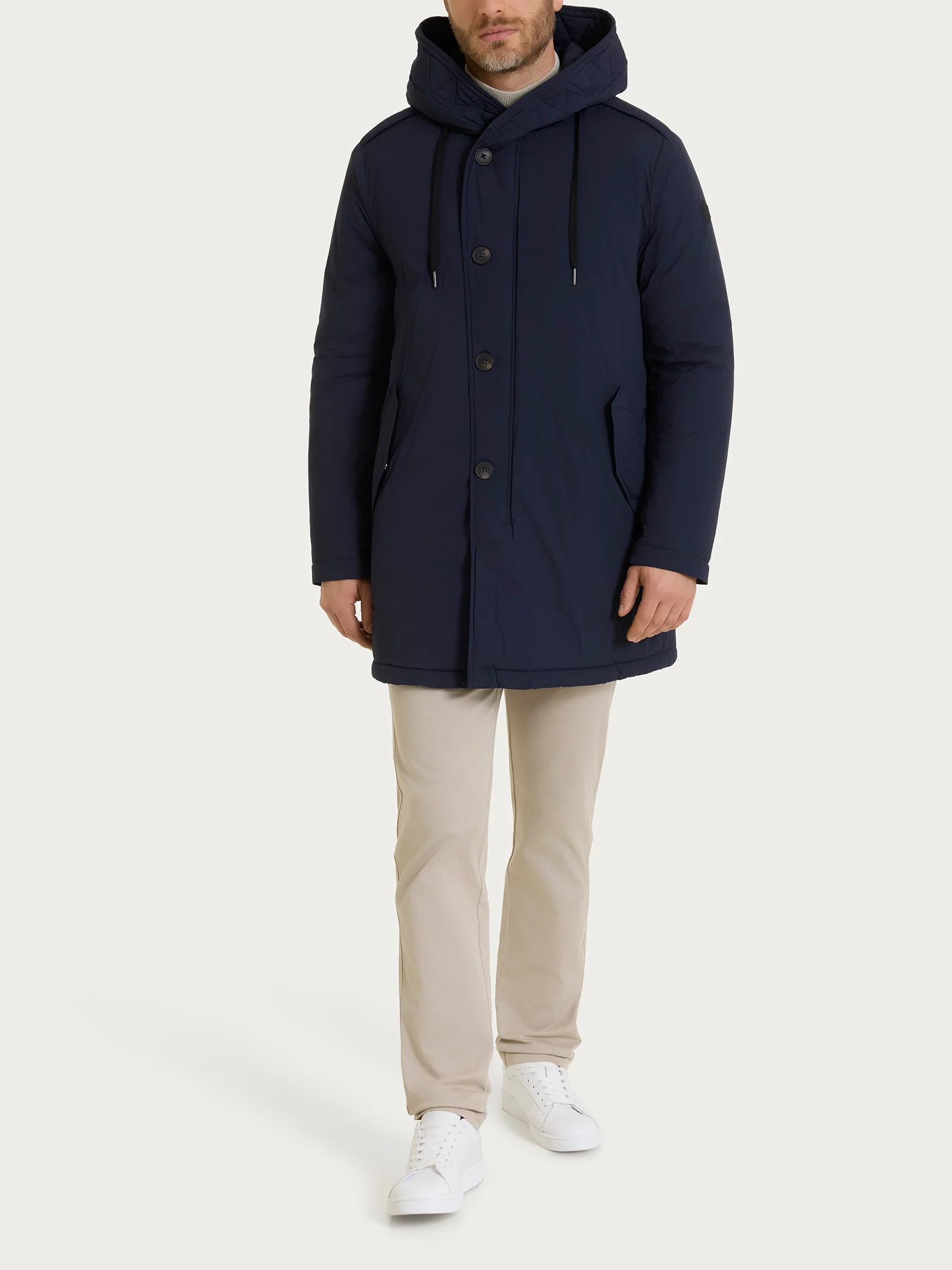 Piumerino Anorak imbottito in lana  - Navy - Image 8