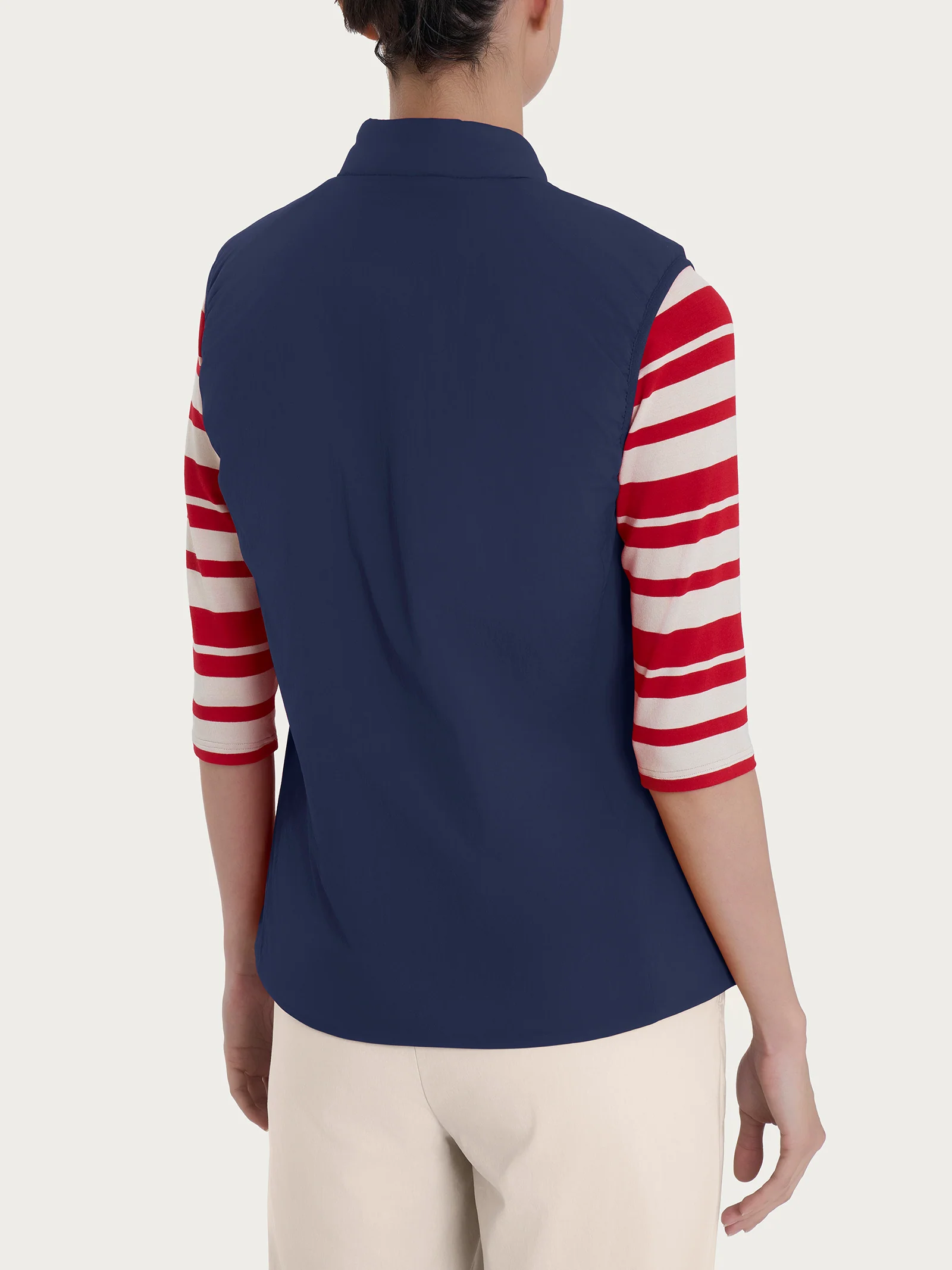 Piumerino smanicato 100 grammi  - Navy - Image 2