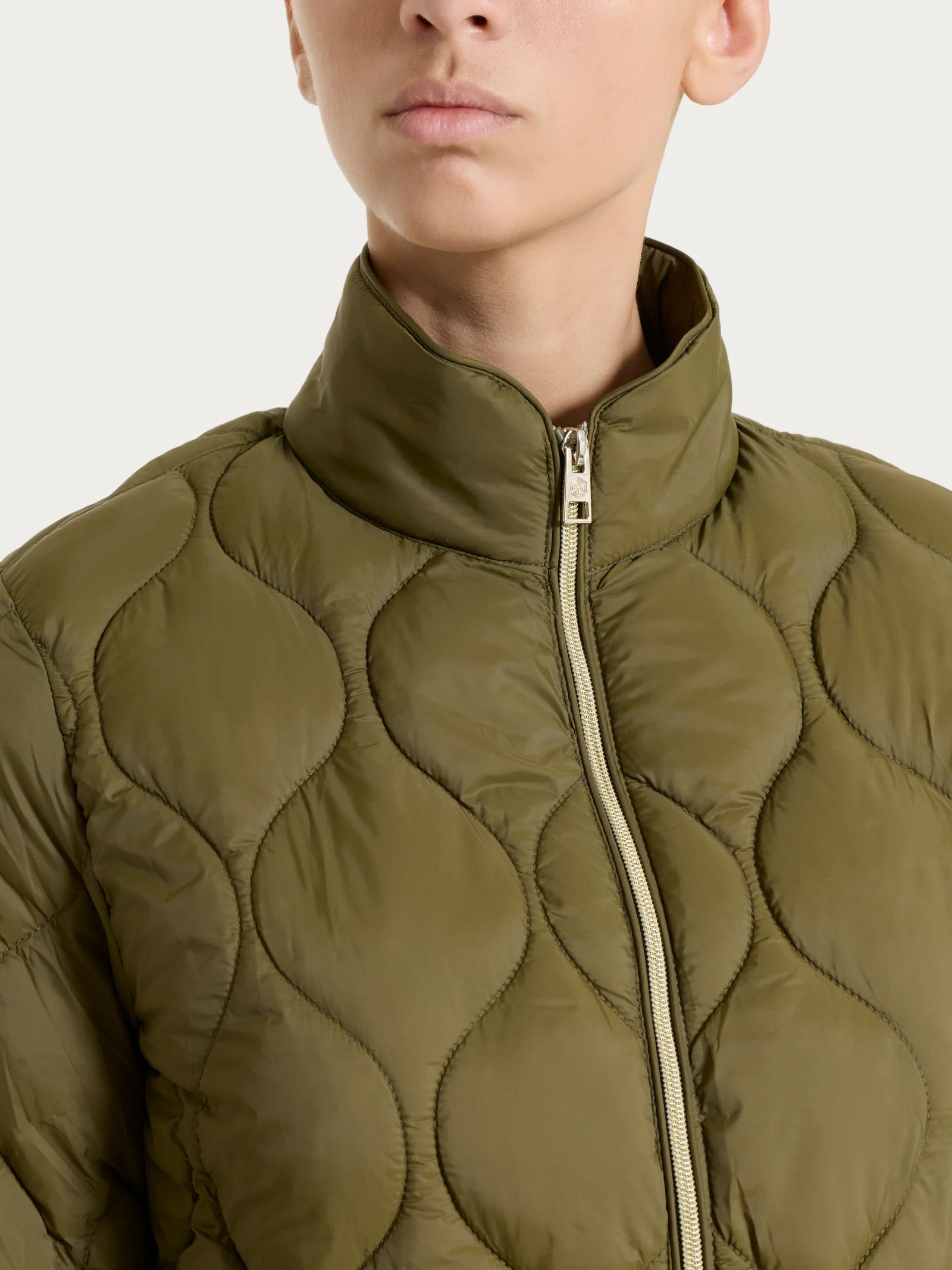 Piumino Onion Quilt con manica lunga - Dark Olive - Image 4