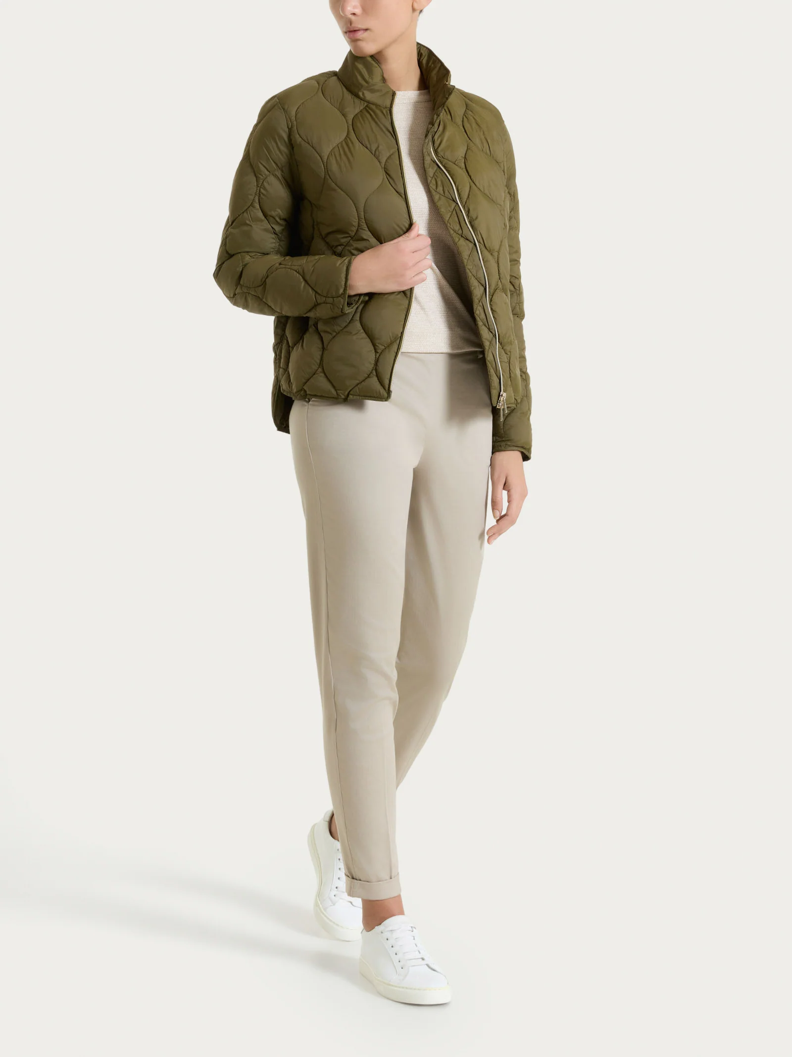 Piumino Onion Quilt con manica lunga - Dark Olive - Image 5