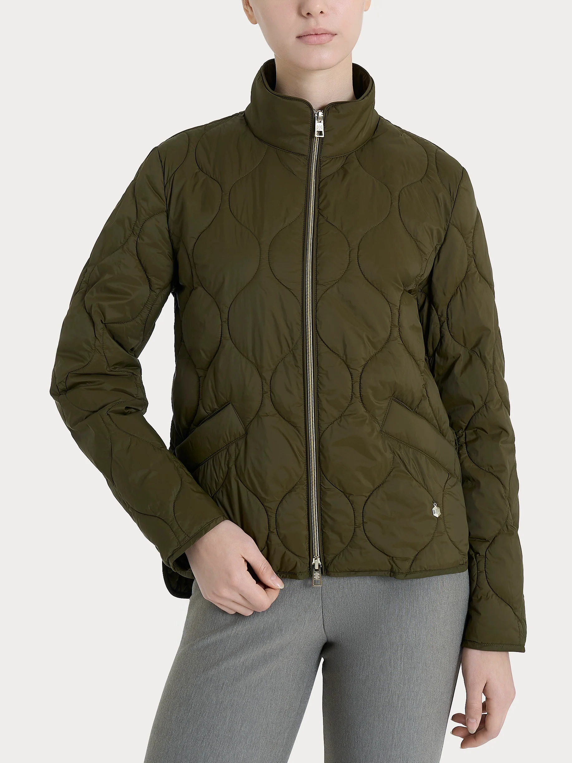 Piumino Onion Quilt con manica lunga - Dark Olive - Image 6