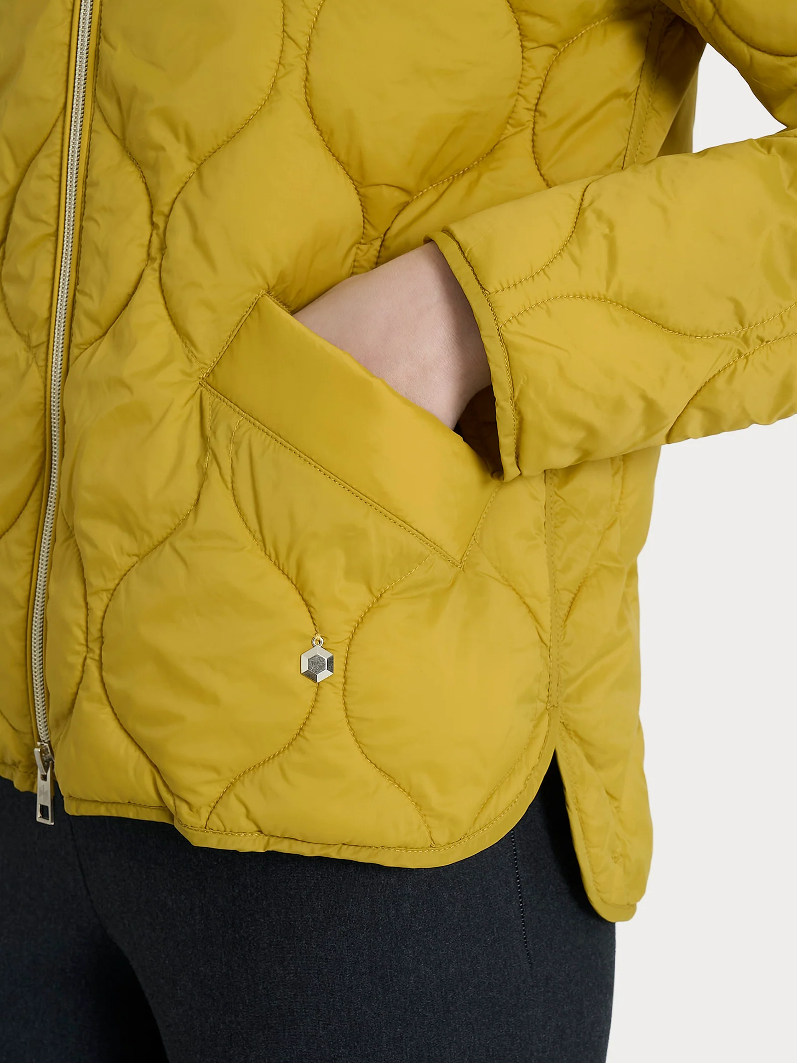 Piumino Onion Quilt con manica lunga - Oil Yellow - Image 3