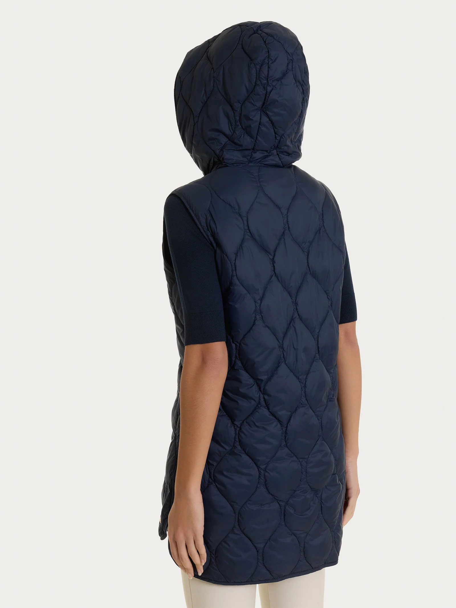 Piumino smanicato con cappuccio Onion Quilt - Bleu - Image 3