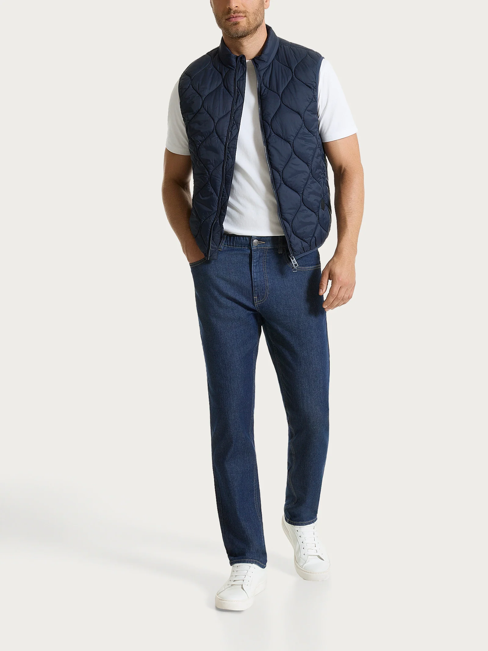 Piumino Smanicato Onion Quilt - Bleu - Image 6