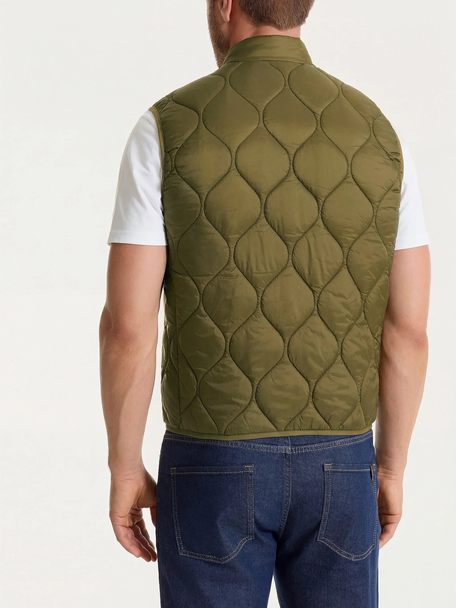 Piumino Smanicato Onion Quilt - Dark Olive - Image 2