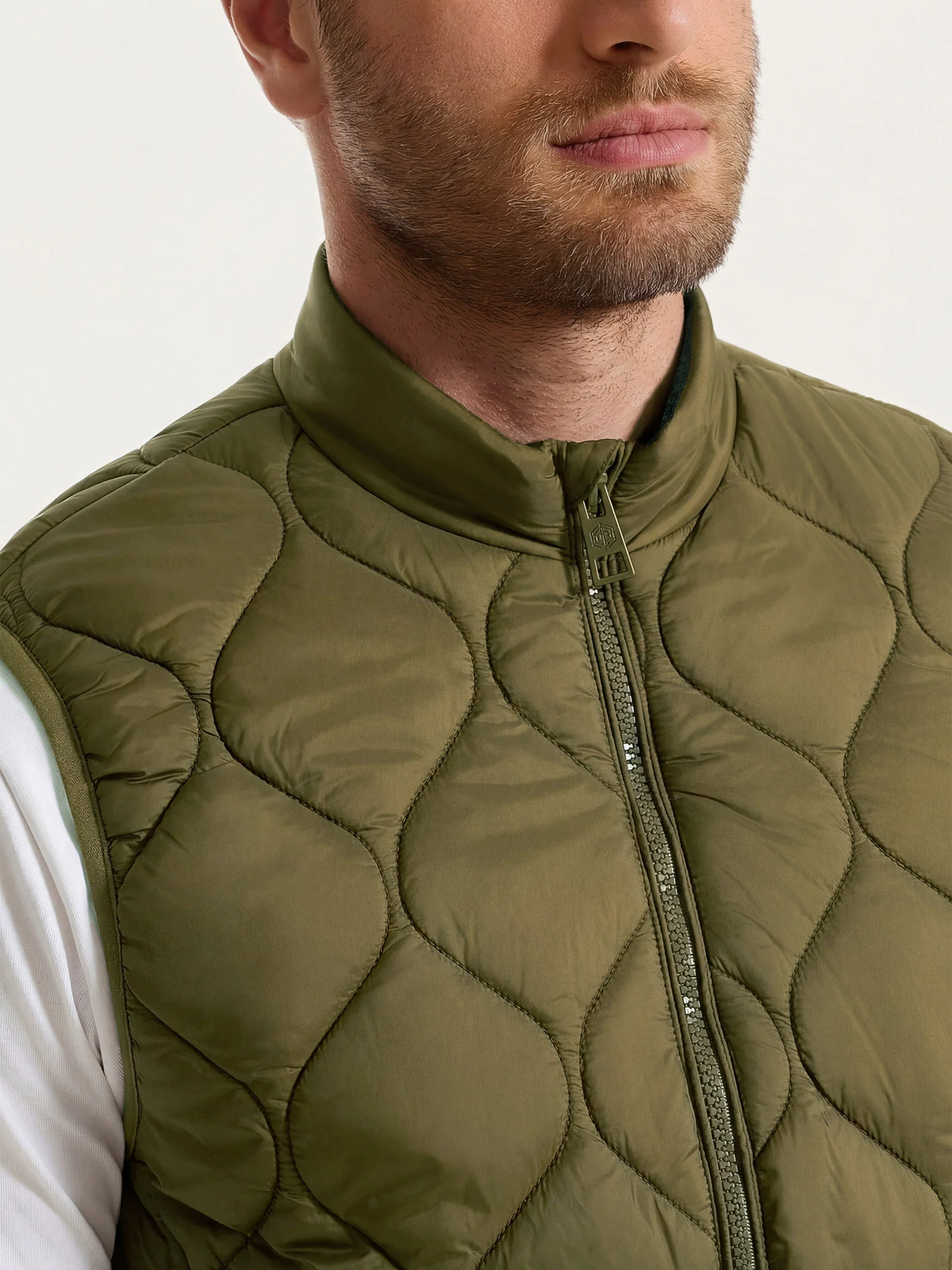 Piumino Smanicato Onion Quilt - Dark Olive - Image 4