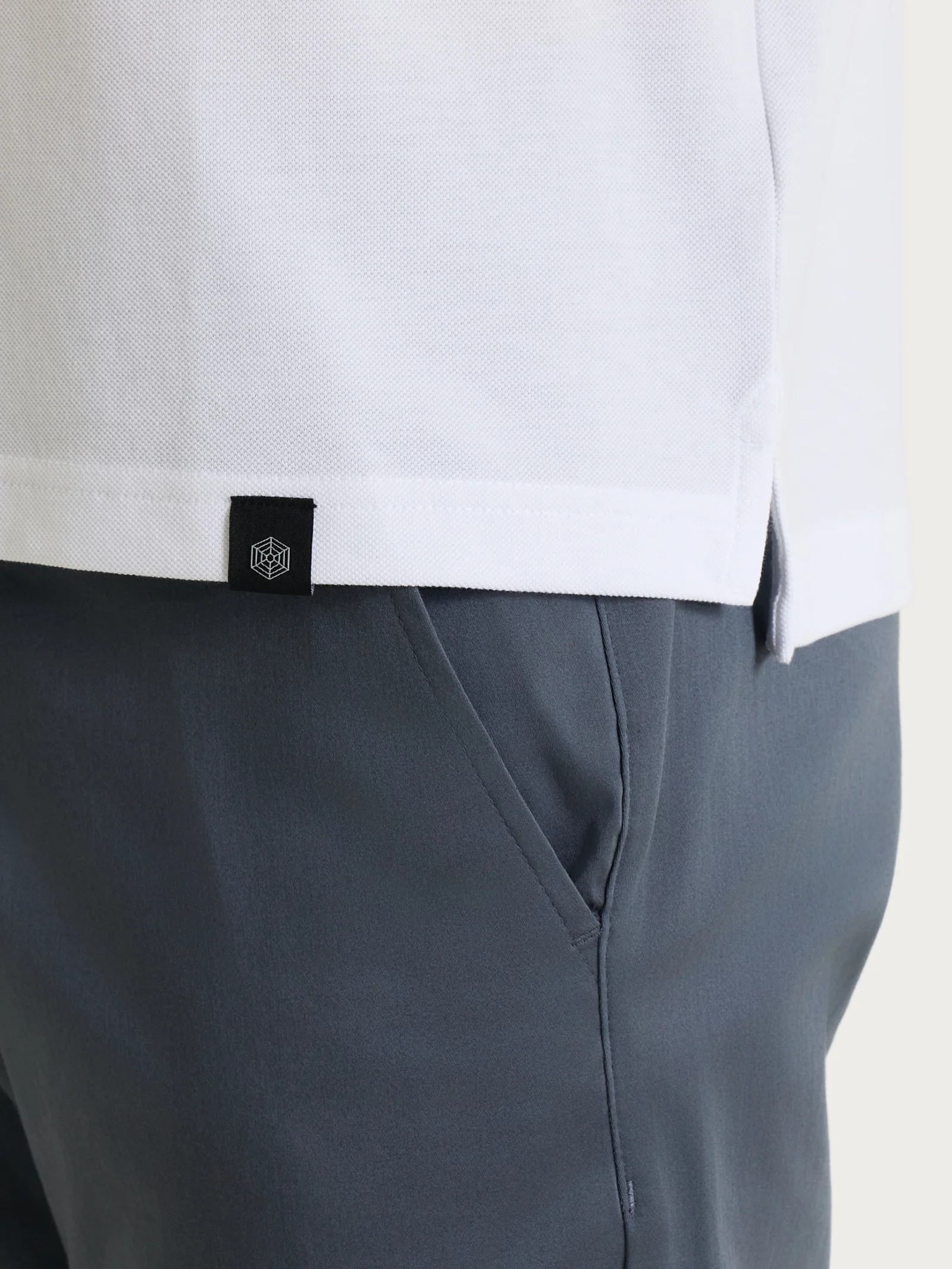 Polo in Cotone Piquet Double Mercerized - Bianco - Image 3