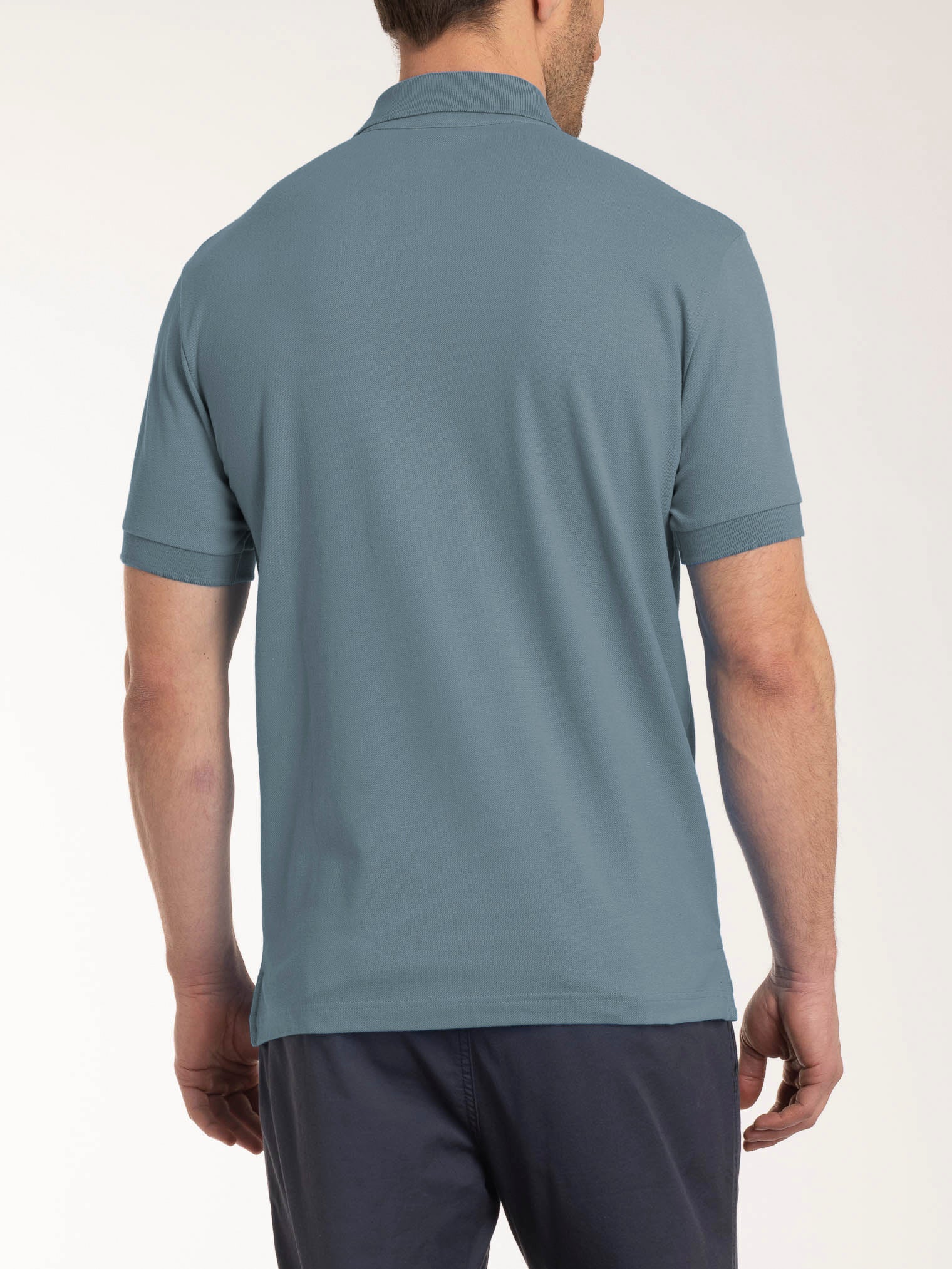 Polo in Eco Cotton Piquet Stretch - Stormy Weather - Image 2