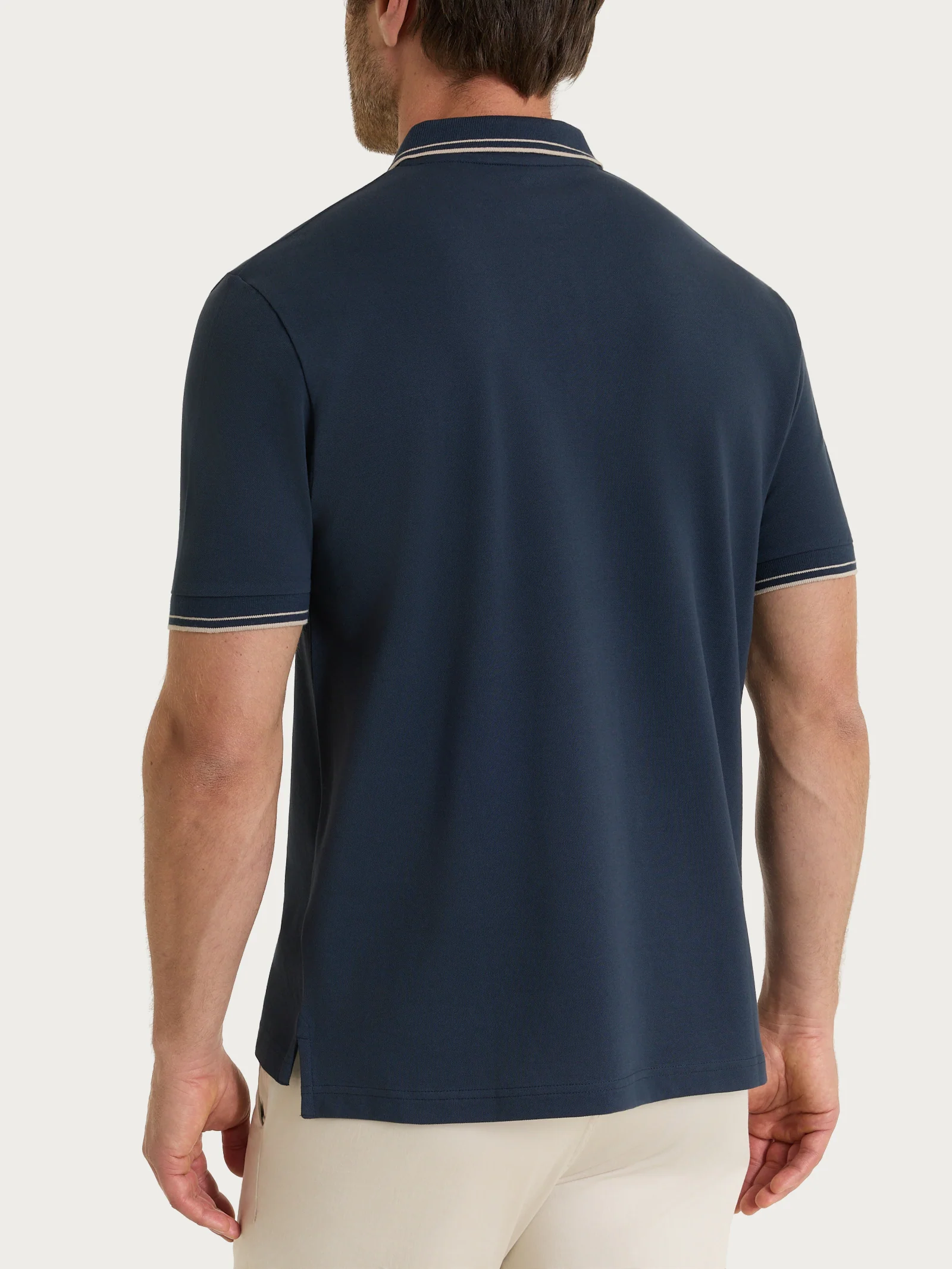 Polo in Eco Cotton Piquet Stretch - Fant.Outer Space - Image 2