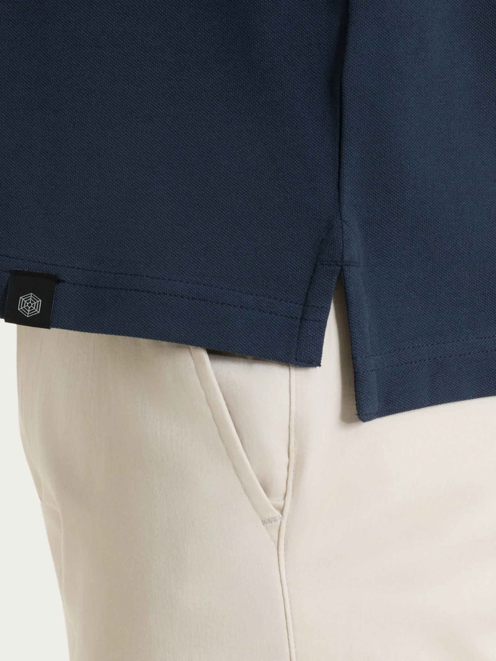 Polo in Eco Cotton Piquet Stretch - Fant.Outer Space - Image 4