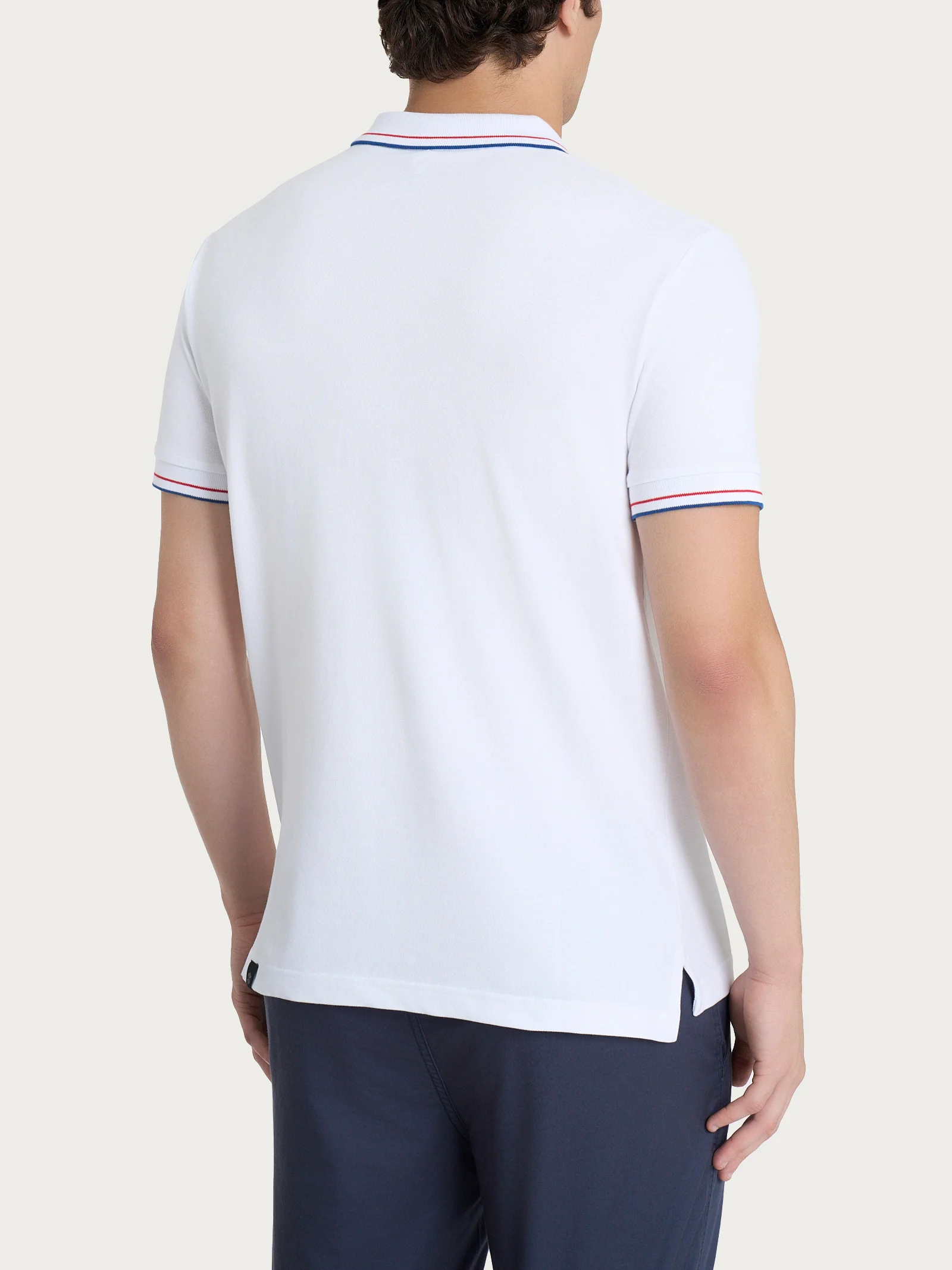 Polo in Eco Cotton Piquet Stretch - Fant.White - Image 2
