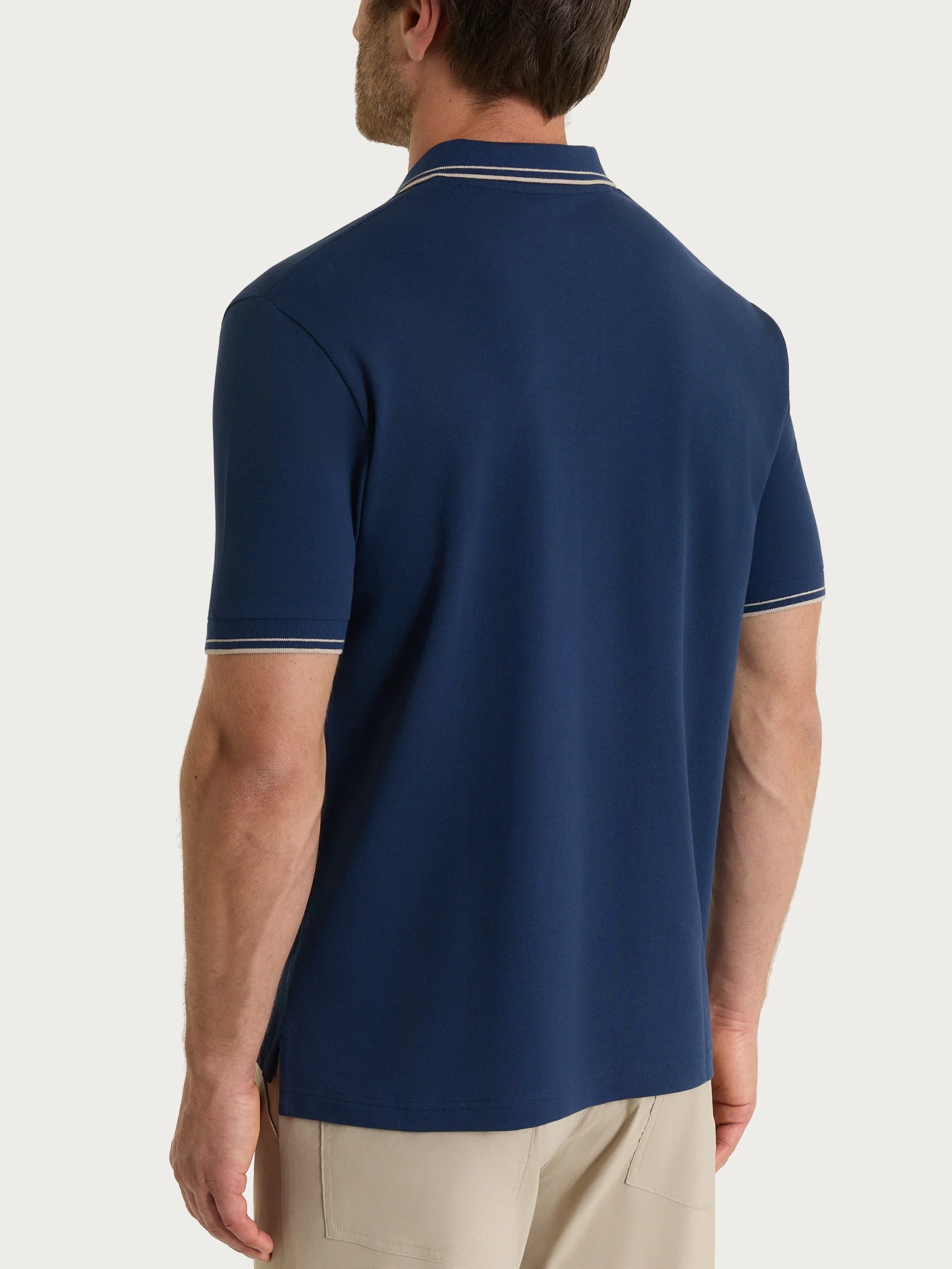 Polo in Eco Cotton Piquet Stretch - Fant. Naval Academy - Image 2