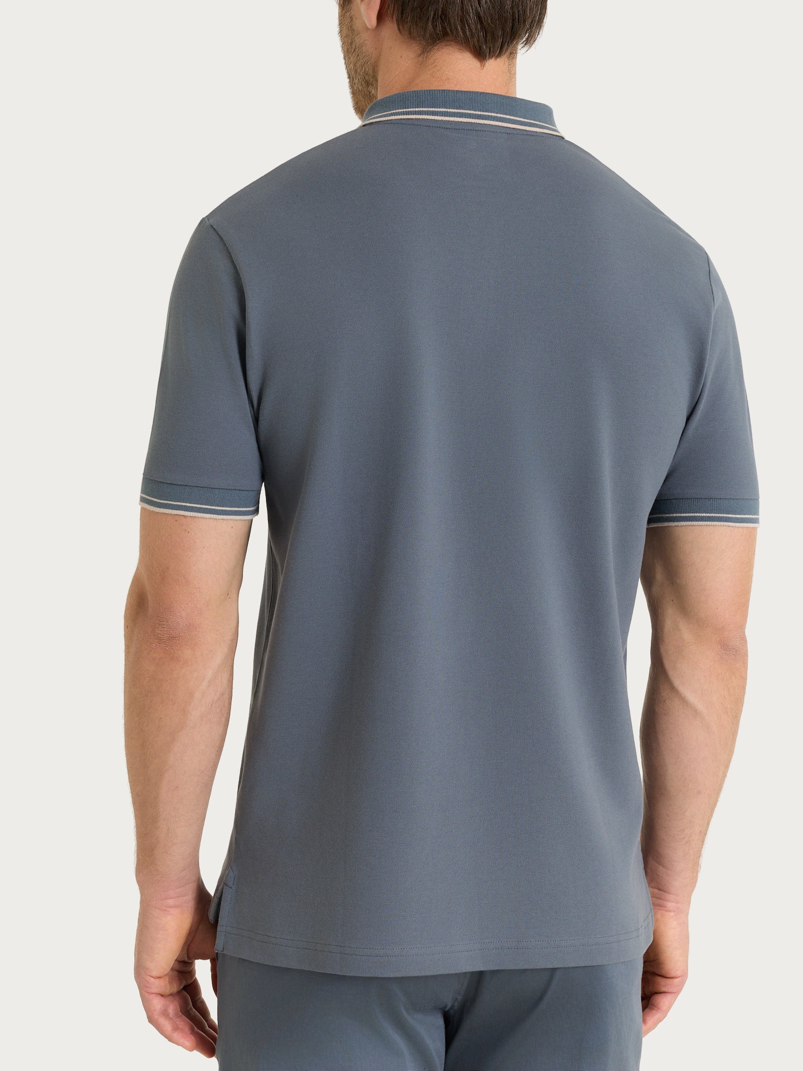 Polo in Eco Cotton Piquet Stretch - Fant. Turbulence - Image 2