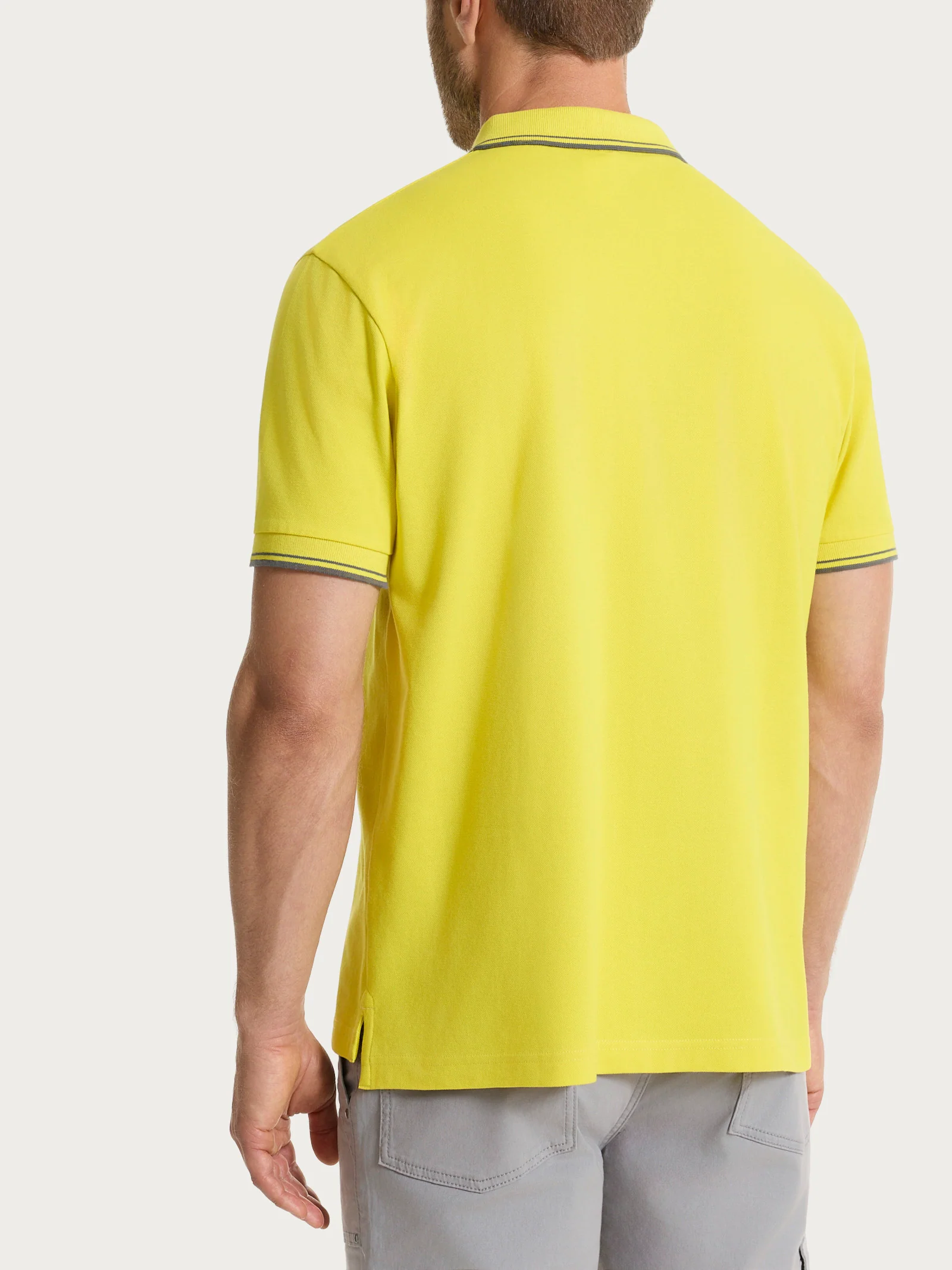 Polo in Eco Cotton Piquet Stretch - Fant. Acacia - Image 2