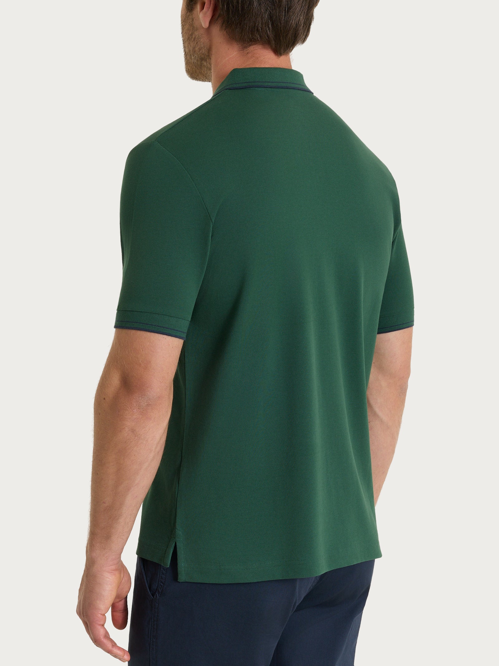 Polo in Eco Cotton Piquet Stretch - Fant. Pineneedle - Image 2