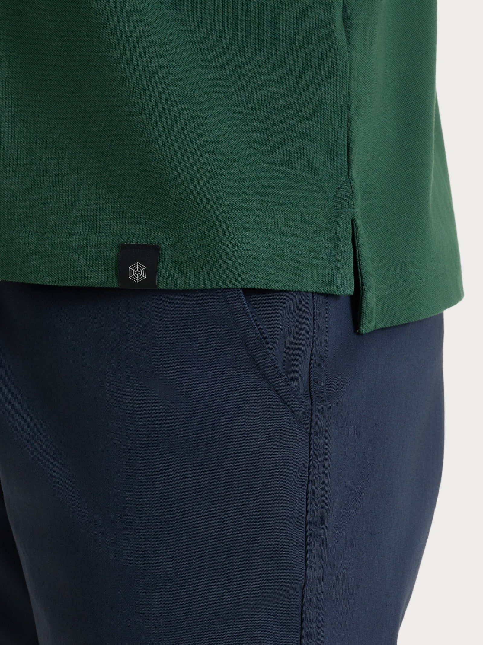 Polo in Eco Cotton Piquet Stretch - Fant. Pineneedle - Image 4