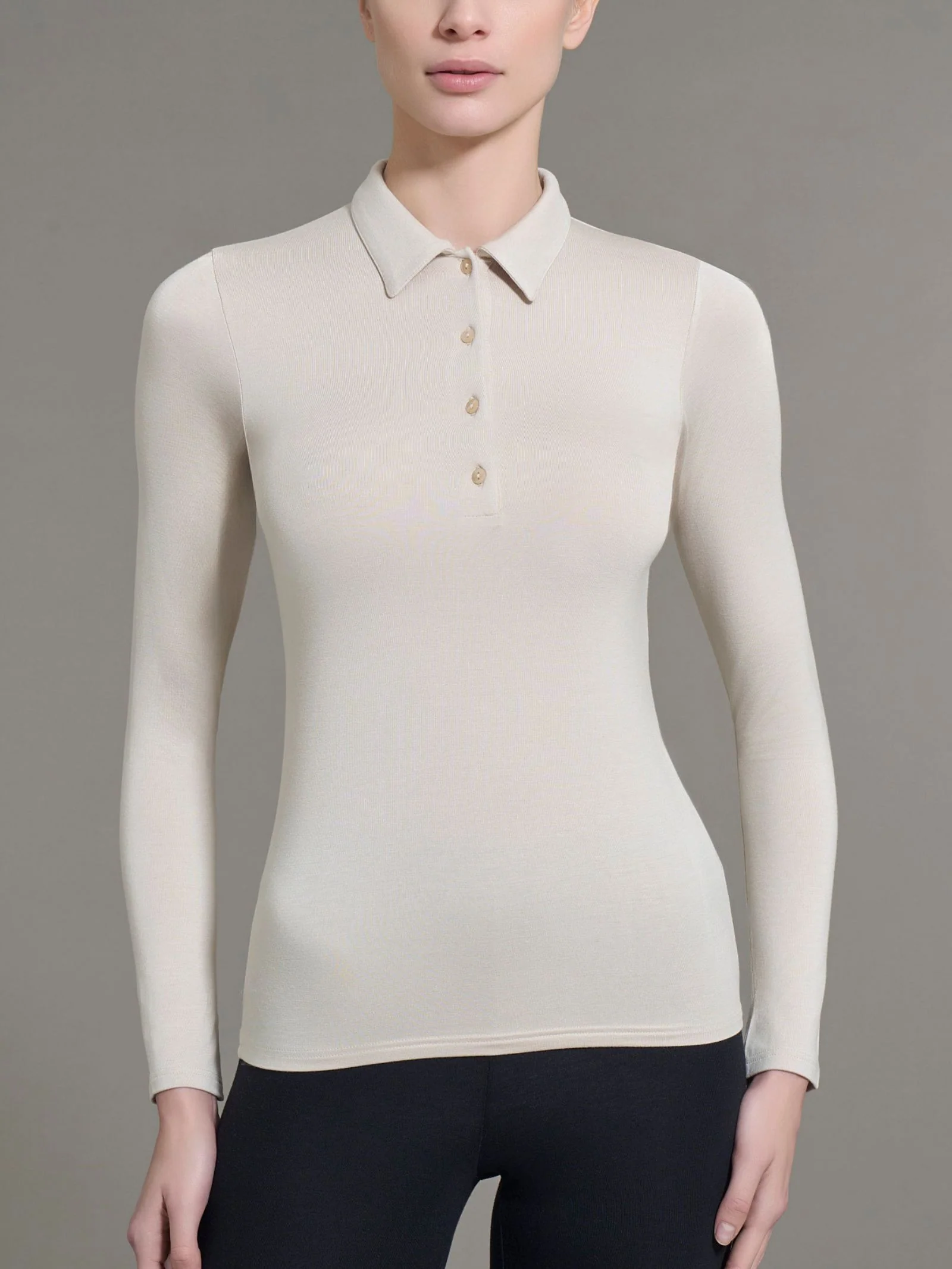 Polo in Eco Viscosa - Corda - Image 2