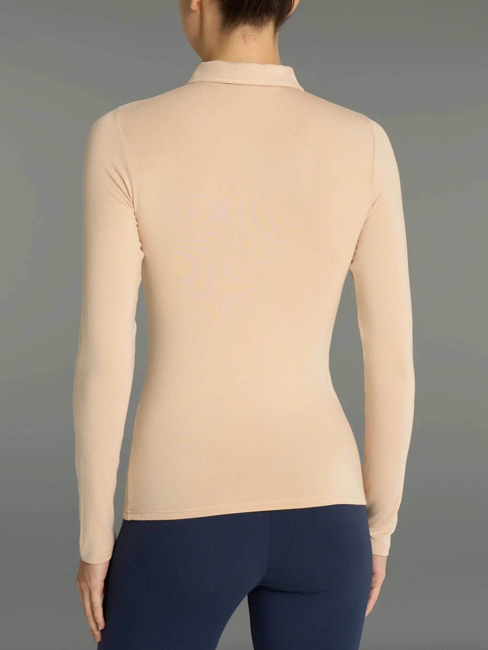 Polo in Eco Viscosa - Irish Cream - Image 2