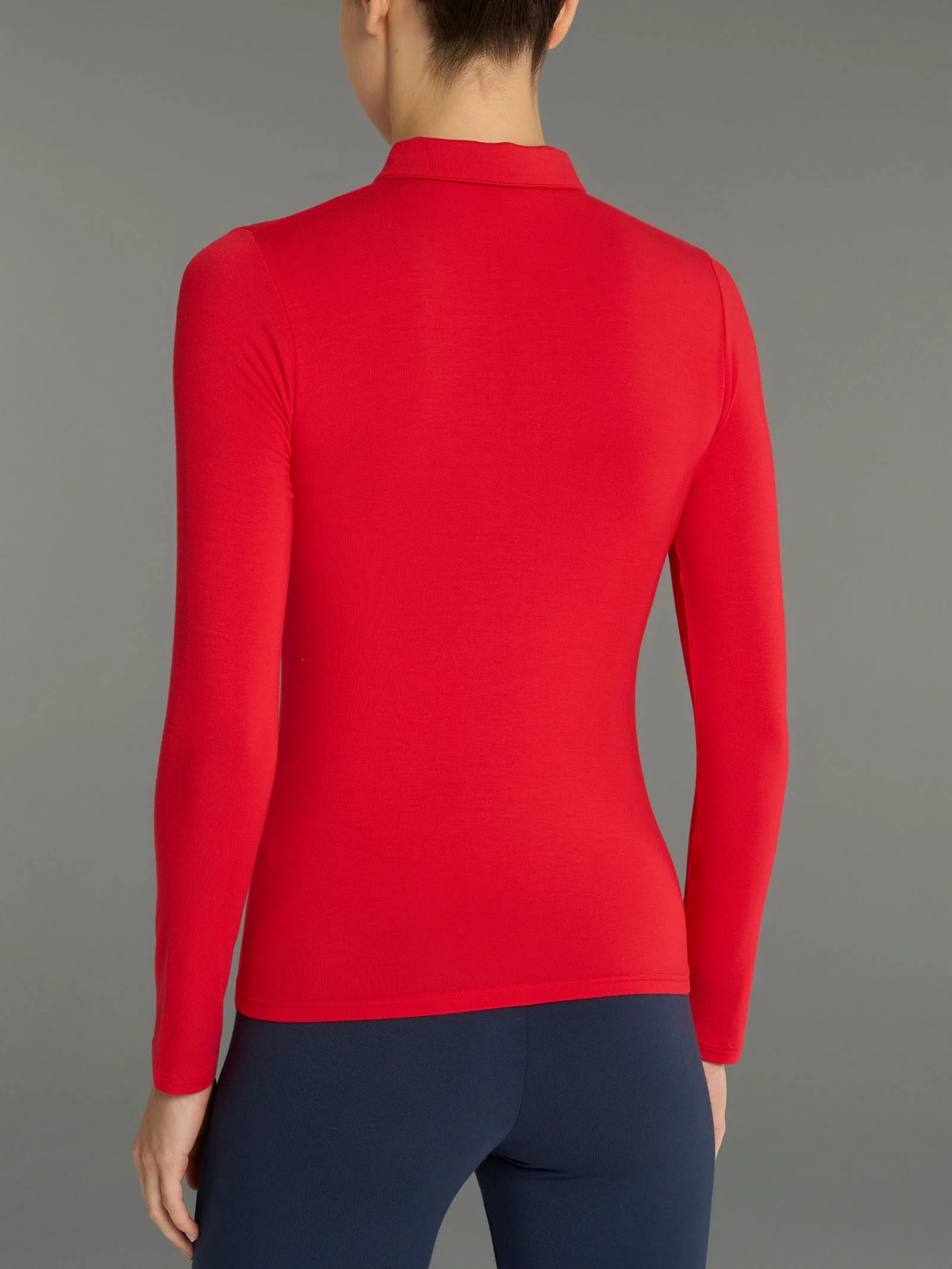 Polo in Eco Viscosa - Salsa - Image 2