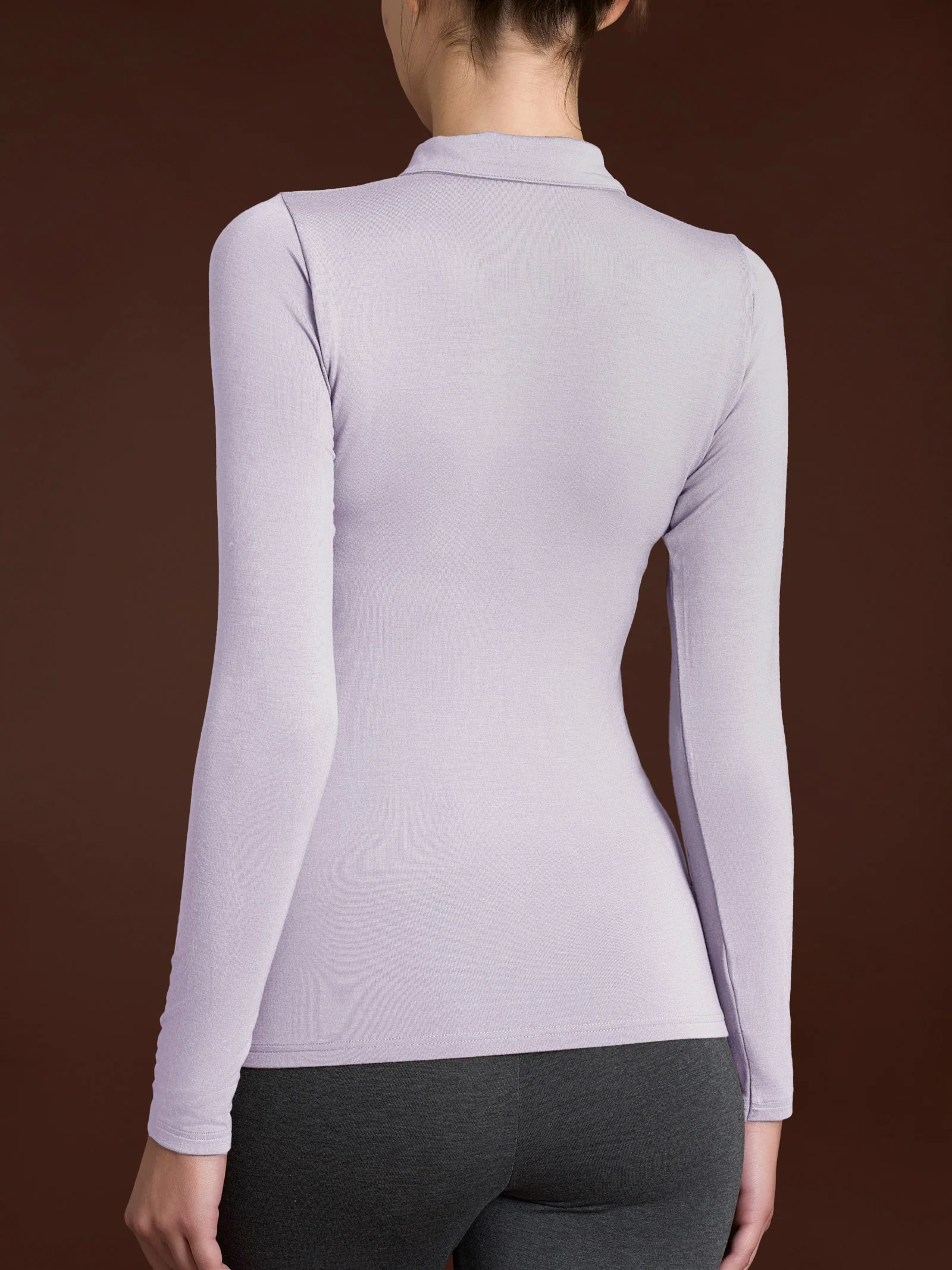 Polo in Eco Viscosa - Thistle - Image 2