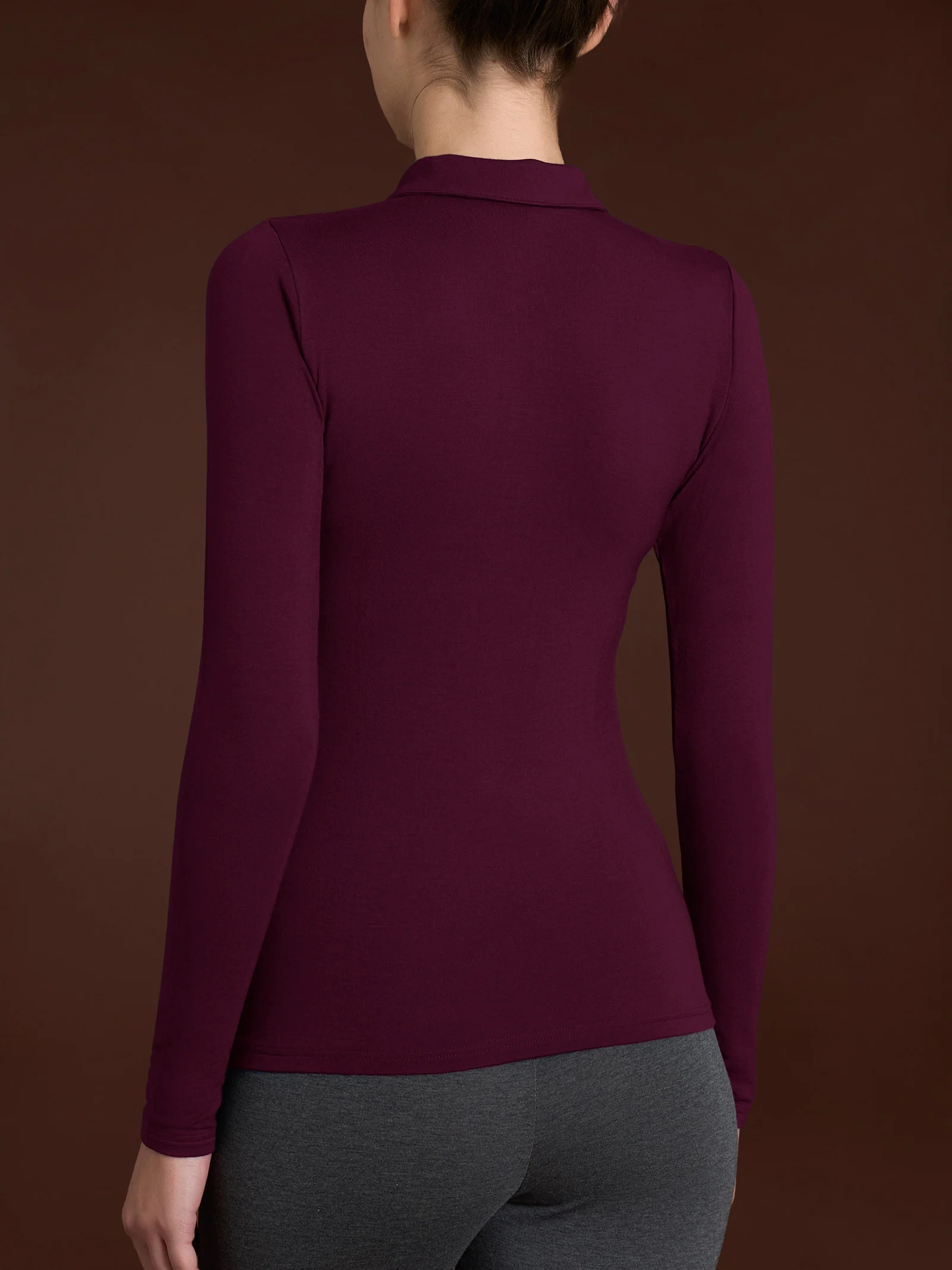 Polo in Eco Viscosa - Fig - Image 2