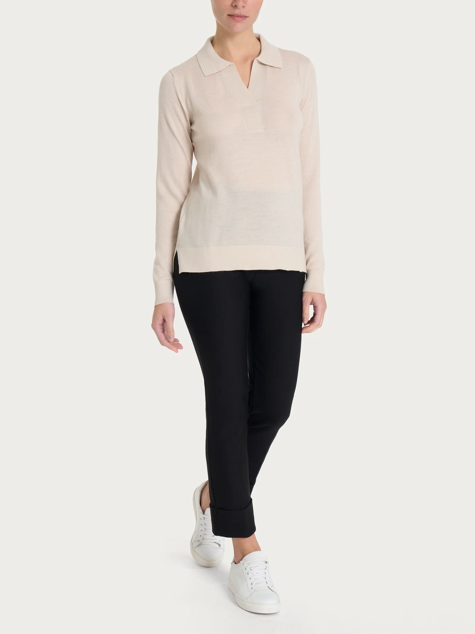 Polo in Merino Soft -  Kombu Green - Image 3