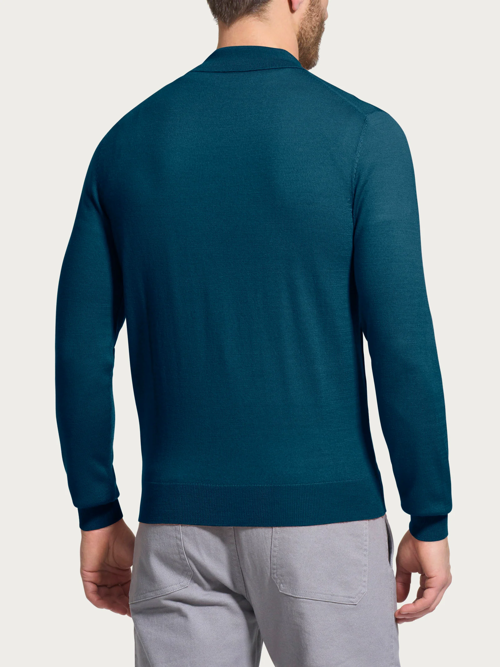 Polo in Merino Soft - Reflecting Pond - Image 2