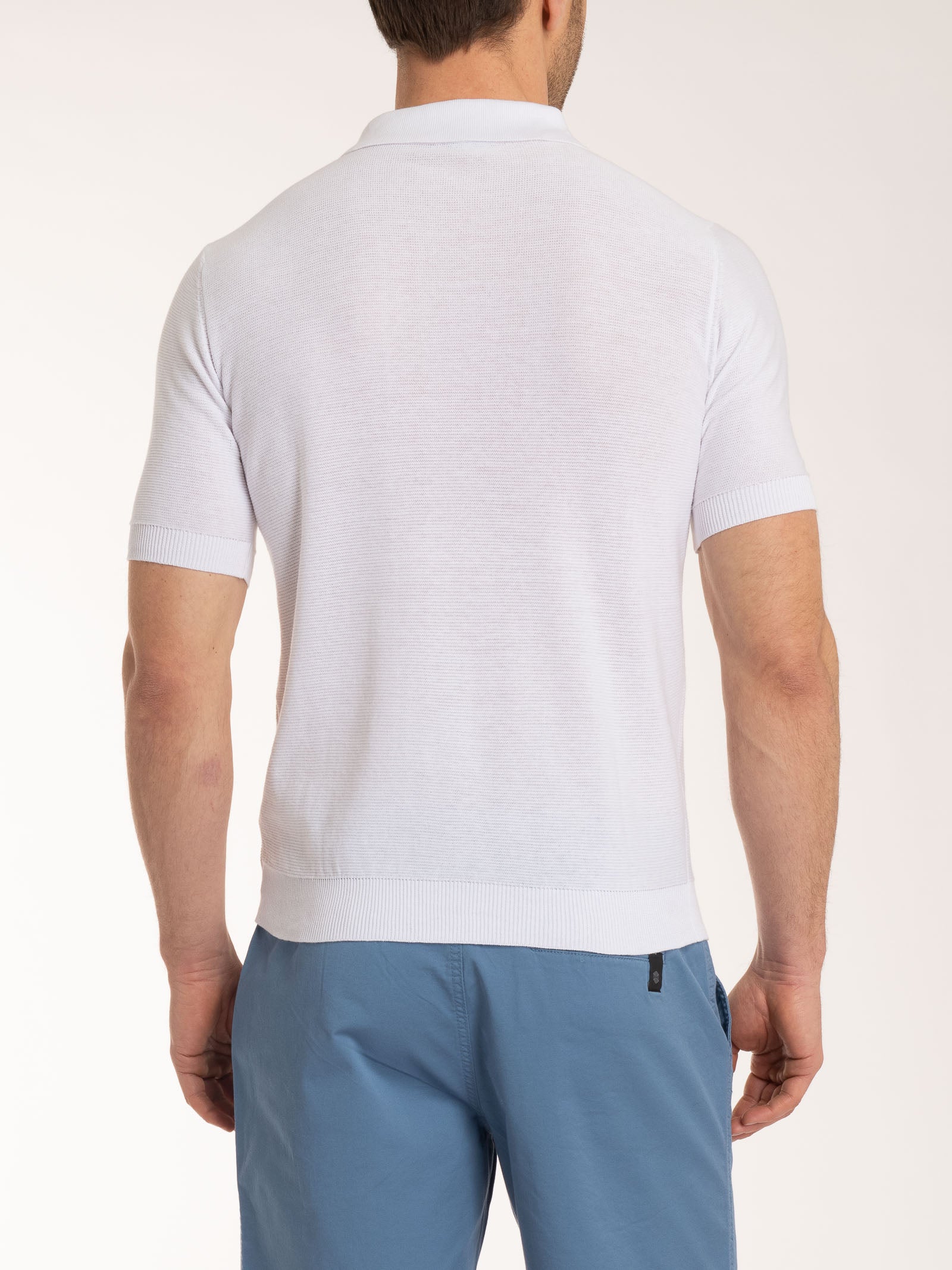 Polo Punto Links in puro cotone - Bianco - Image 2