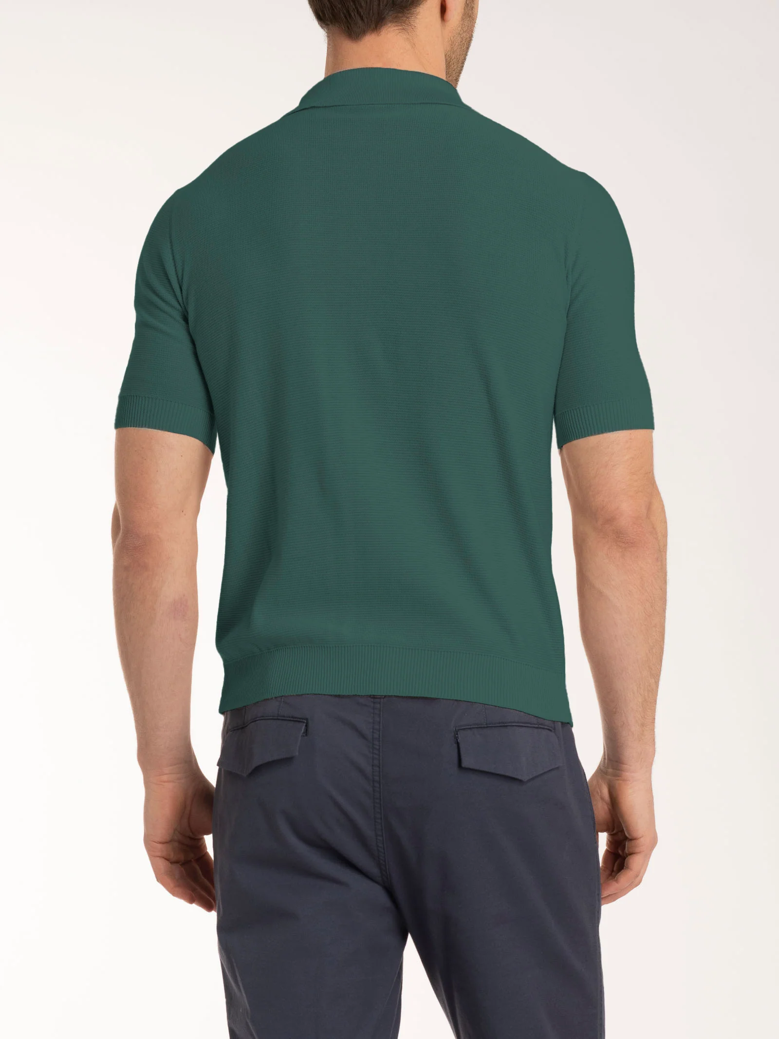 Polo Punto Links in puro cotone - Dark Forest  - Image 2