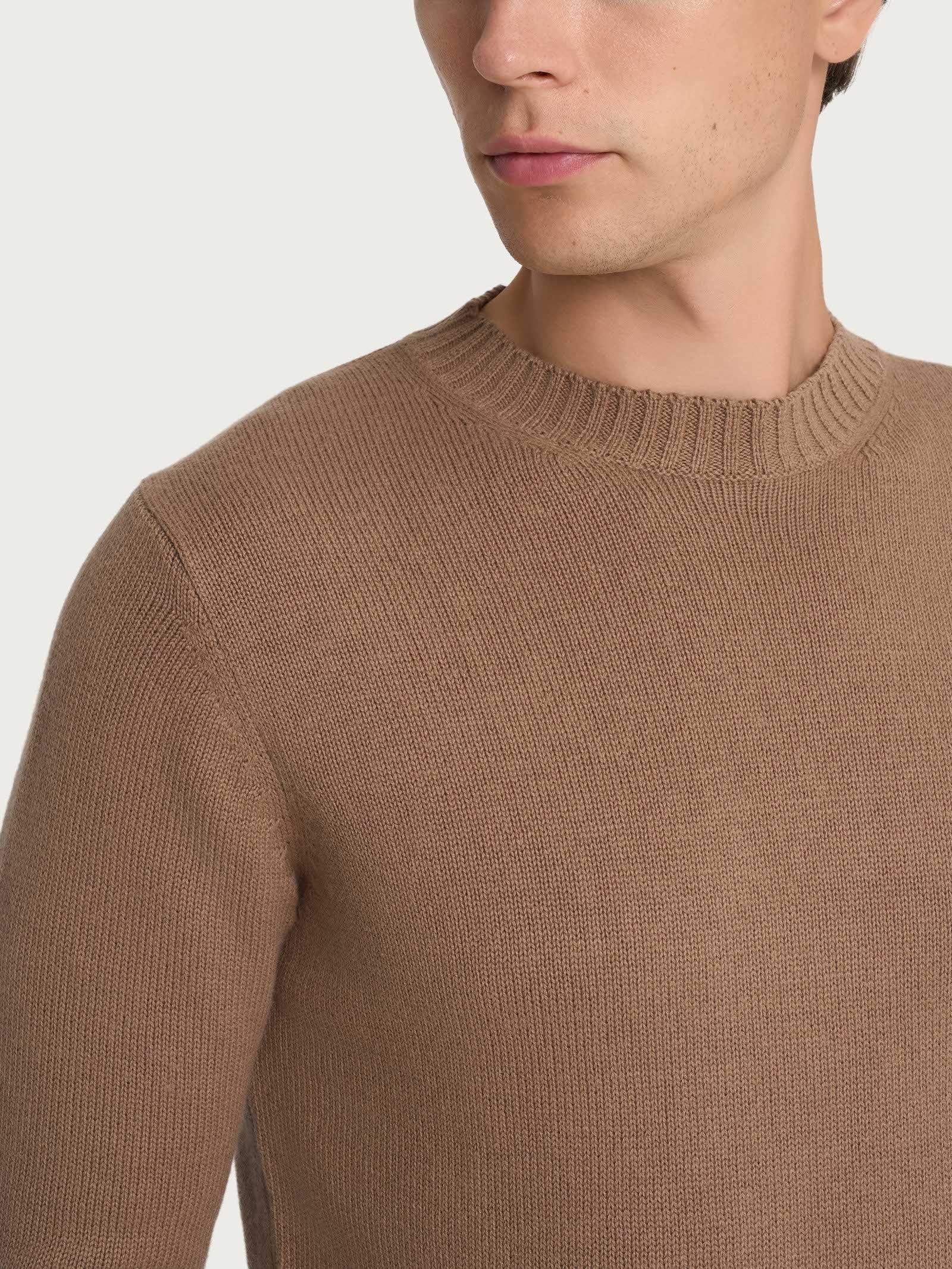 Pull girocollo in filato Nice Wool - Glace' - Image 3