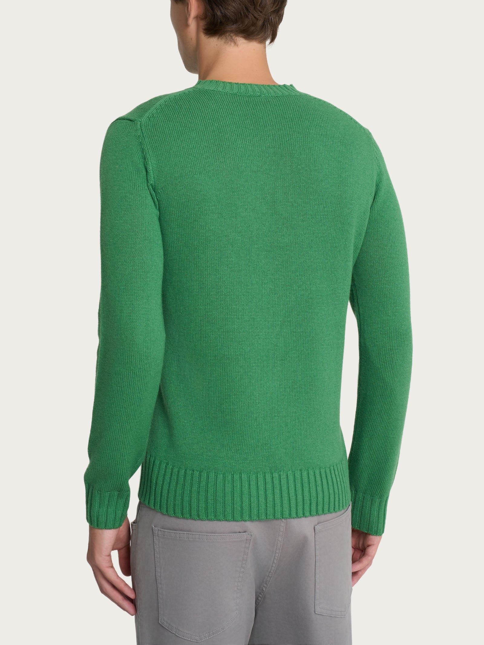 Pull girocollo in filato Nice Wool - Juniper - Image 2