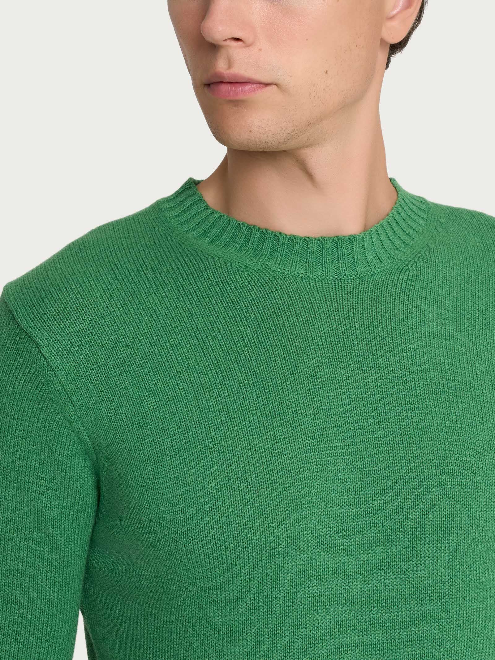 Pull girocollo in filato Nice Wool - Juniper - Image 3