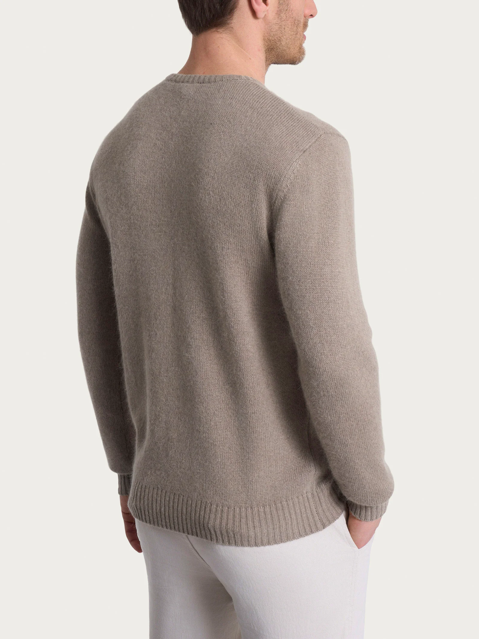 Pull girocollo in Natural Soft  - Glace' Mel. - Image 2
