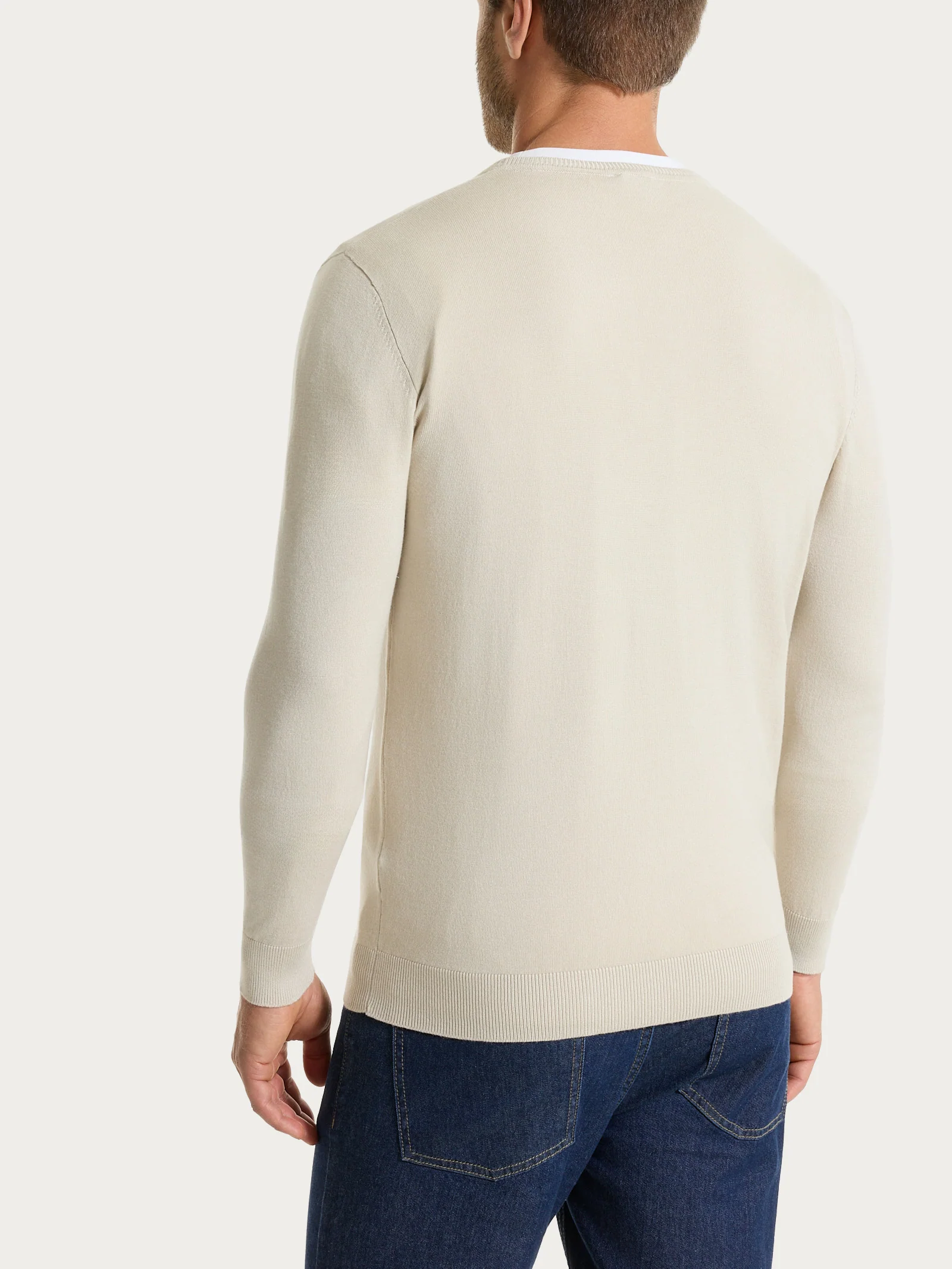 Pull girocollo in Summertime - Champignon - Image 2