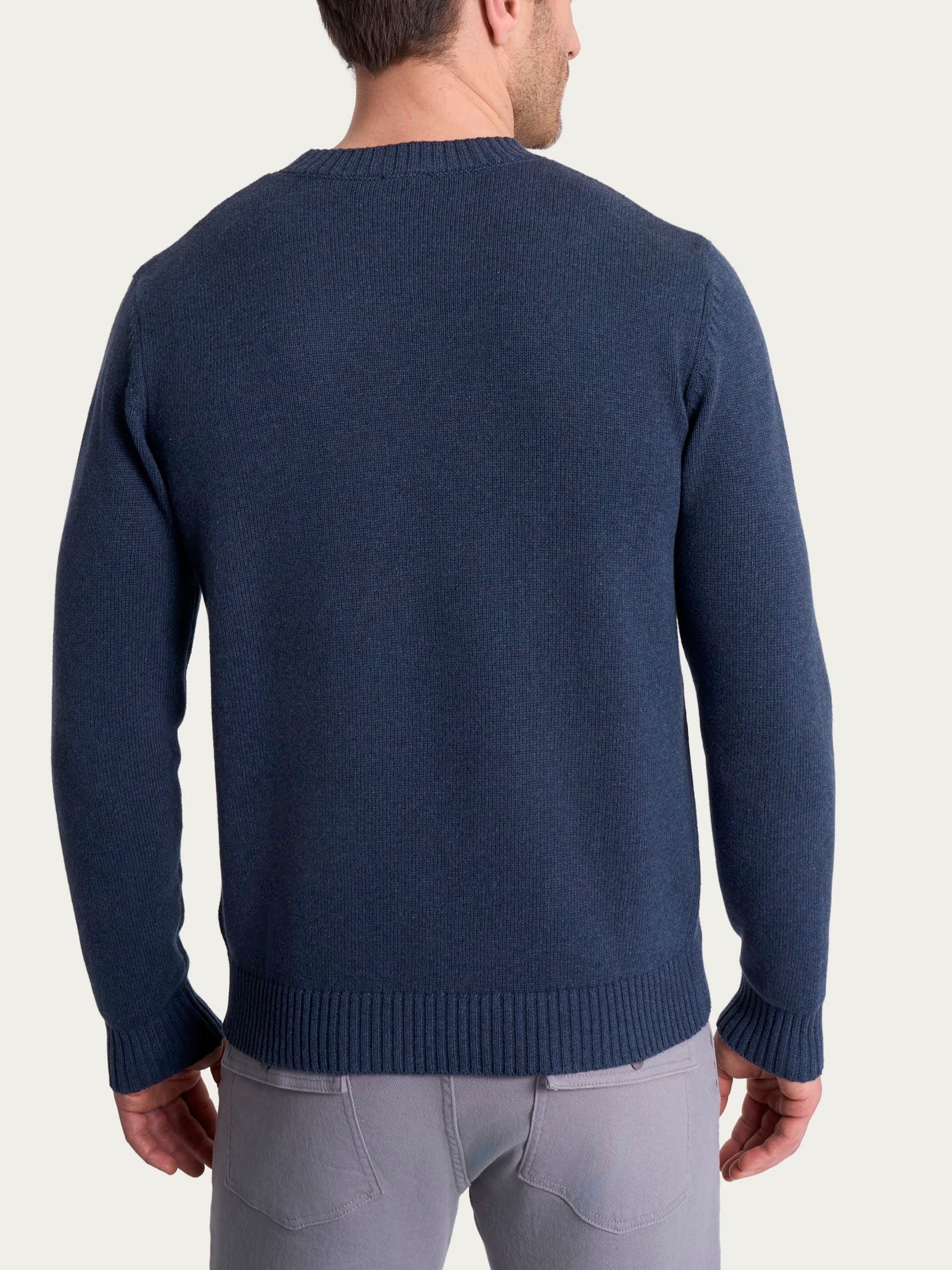 Pull girocollo in Winter Cotton - Avio Mel. - Image 2