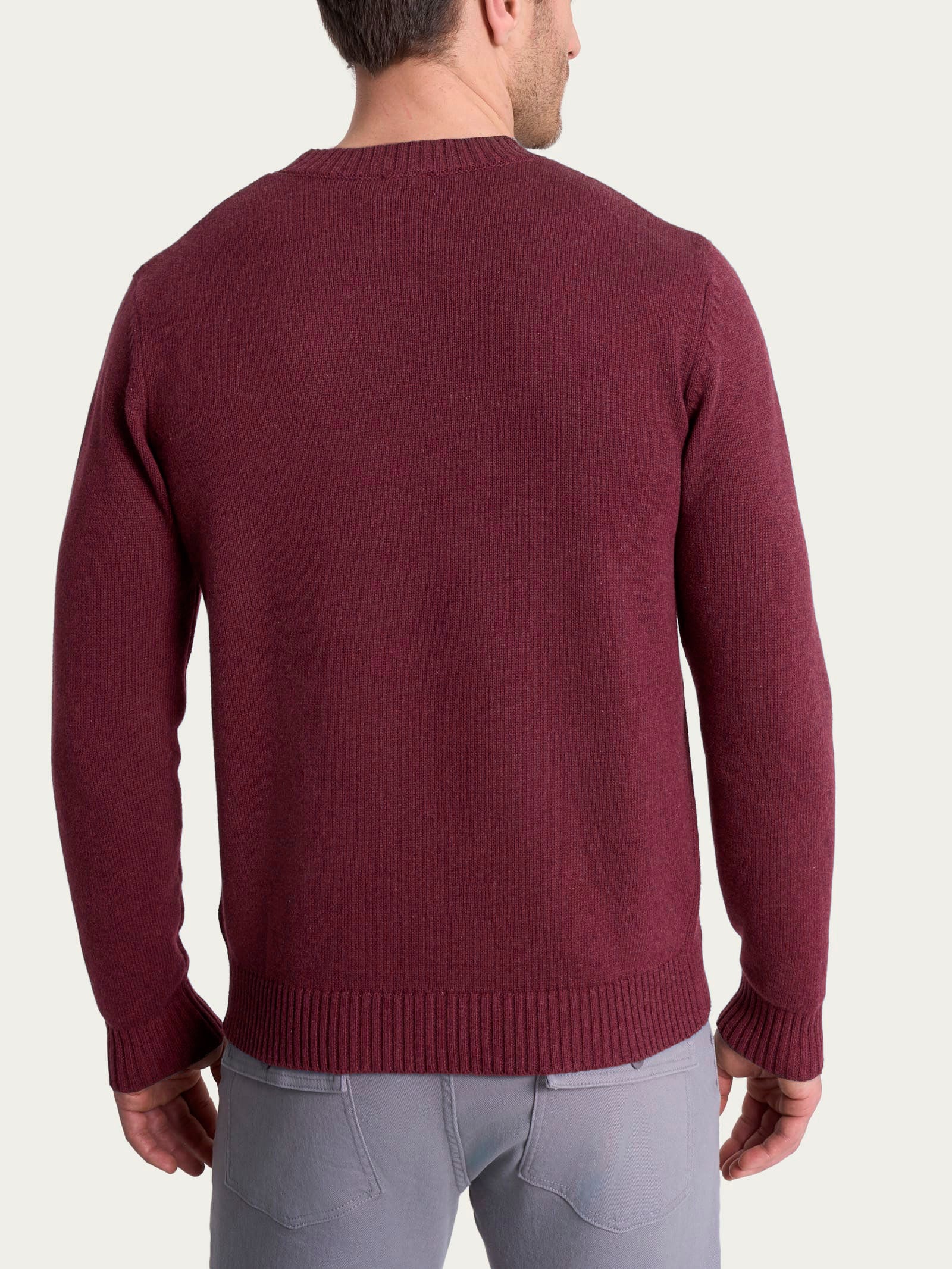 Pull girocollo in Winter Cotton - Fig Mel. - Image 2